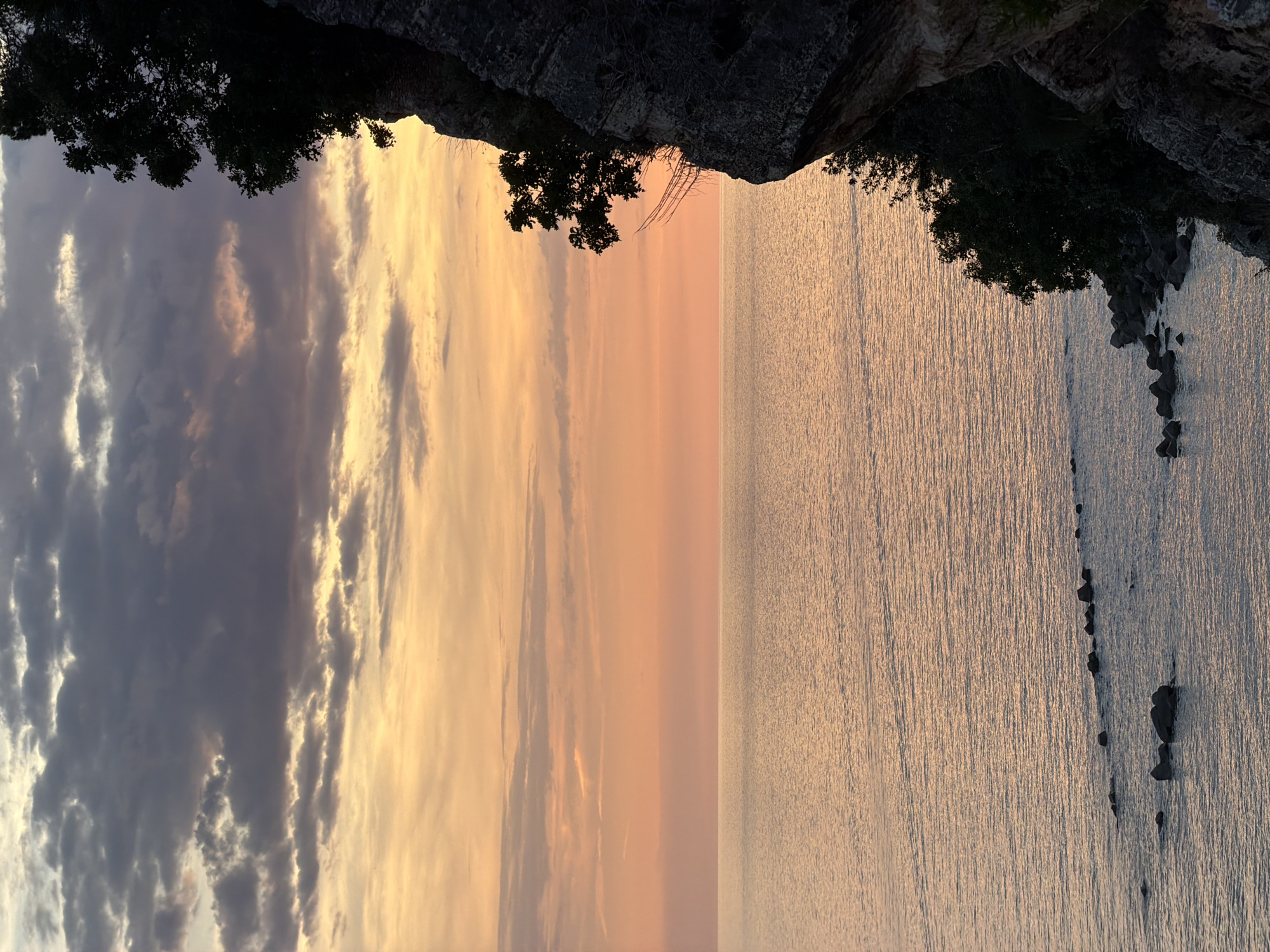 Sunset documented along Montenegro's Adriatic coast near Petrovac