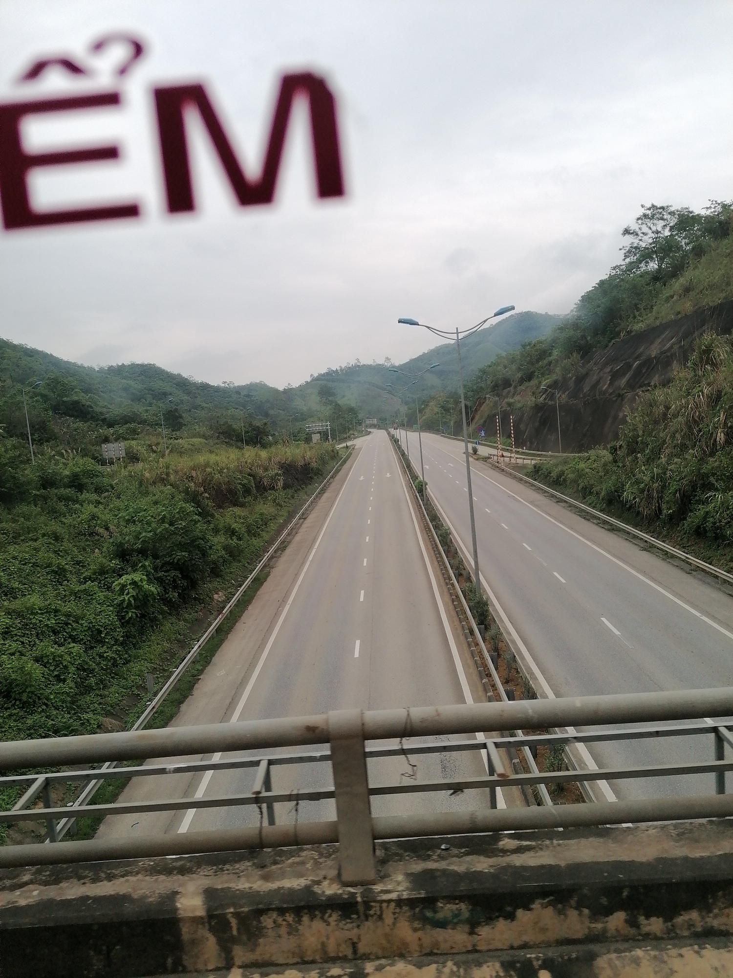 Highway through mountains documented in northern Vietnam