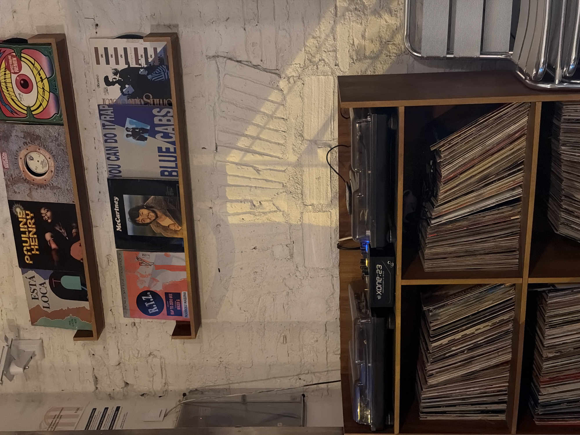 Vinyl records and wine bar vibes in Barcelona