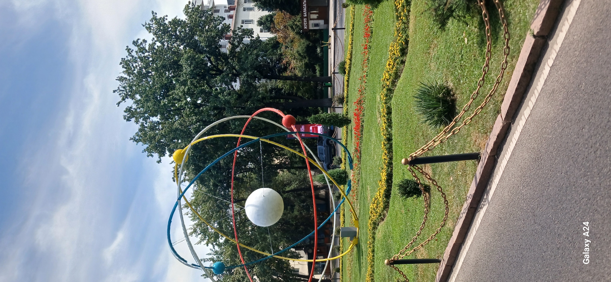 Morning streets and landmarks in Bishkek, Kyrgyzstan