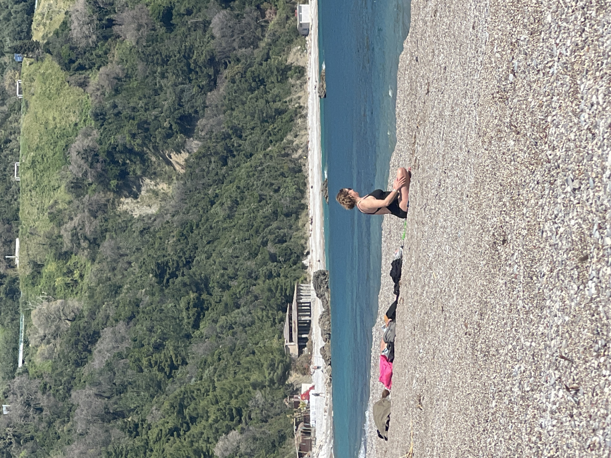 Beach landscape photographed in Prijevor, Montenegro