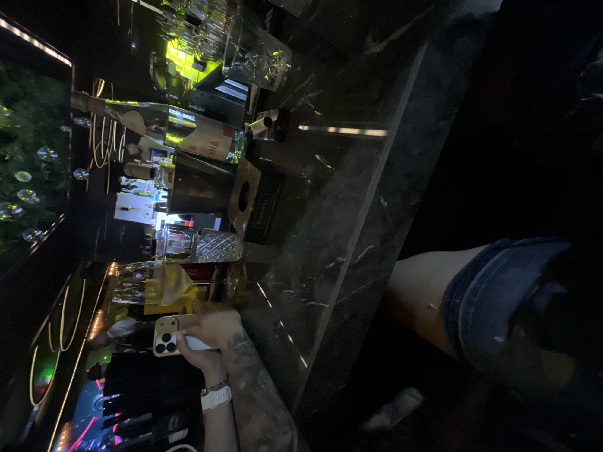 Evening dining experience documented at upscale Plovdiv bar