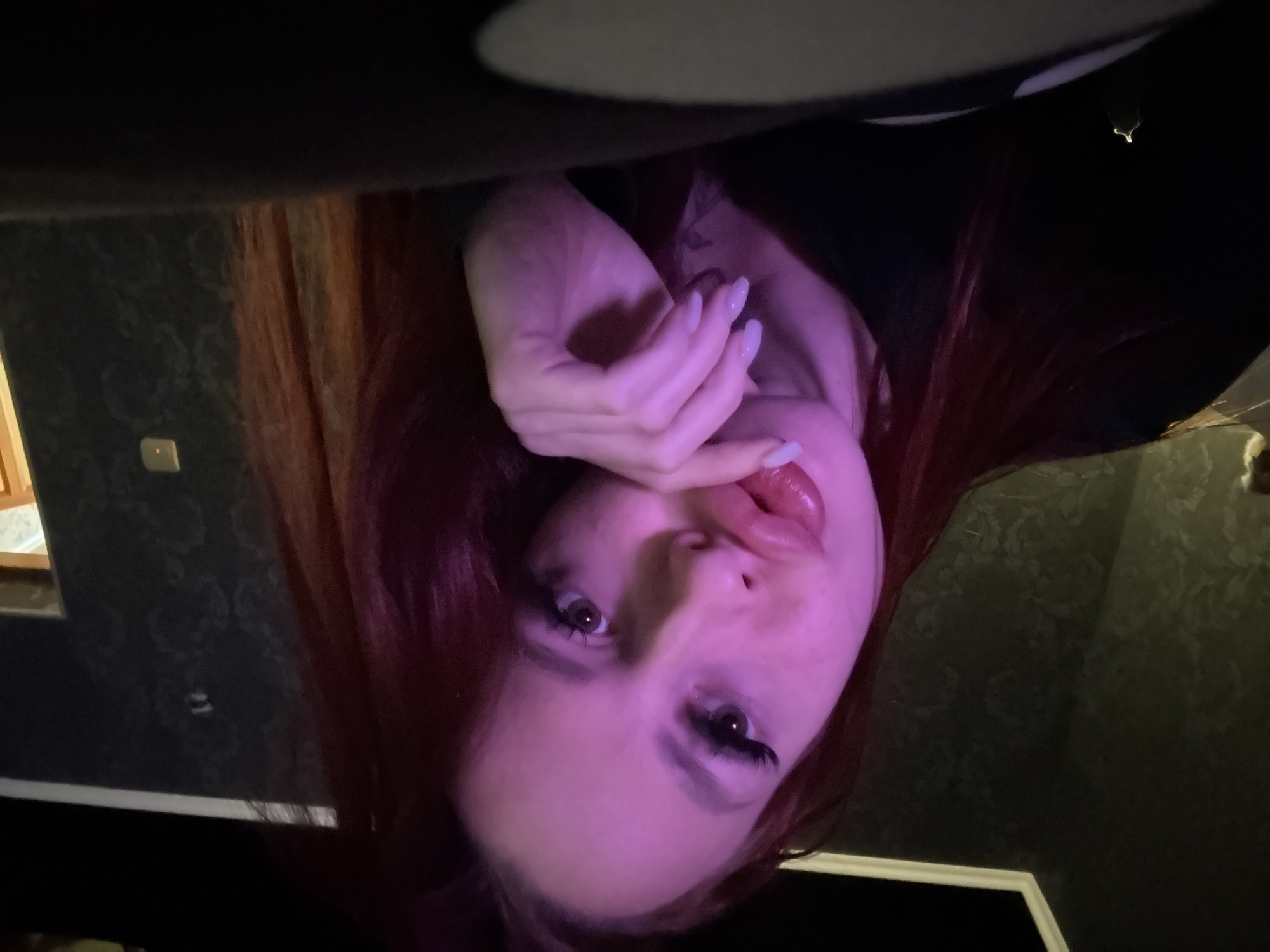 Woman photographed in close-up portrait session in Simferopol