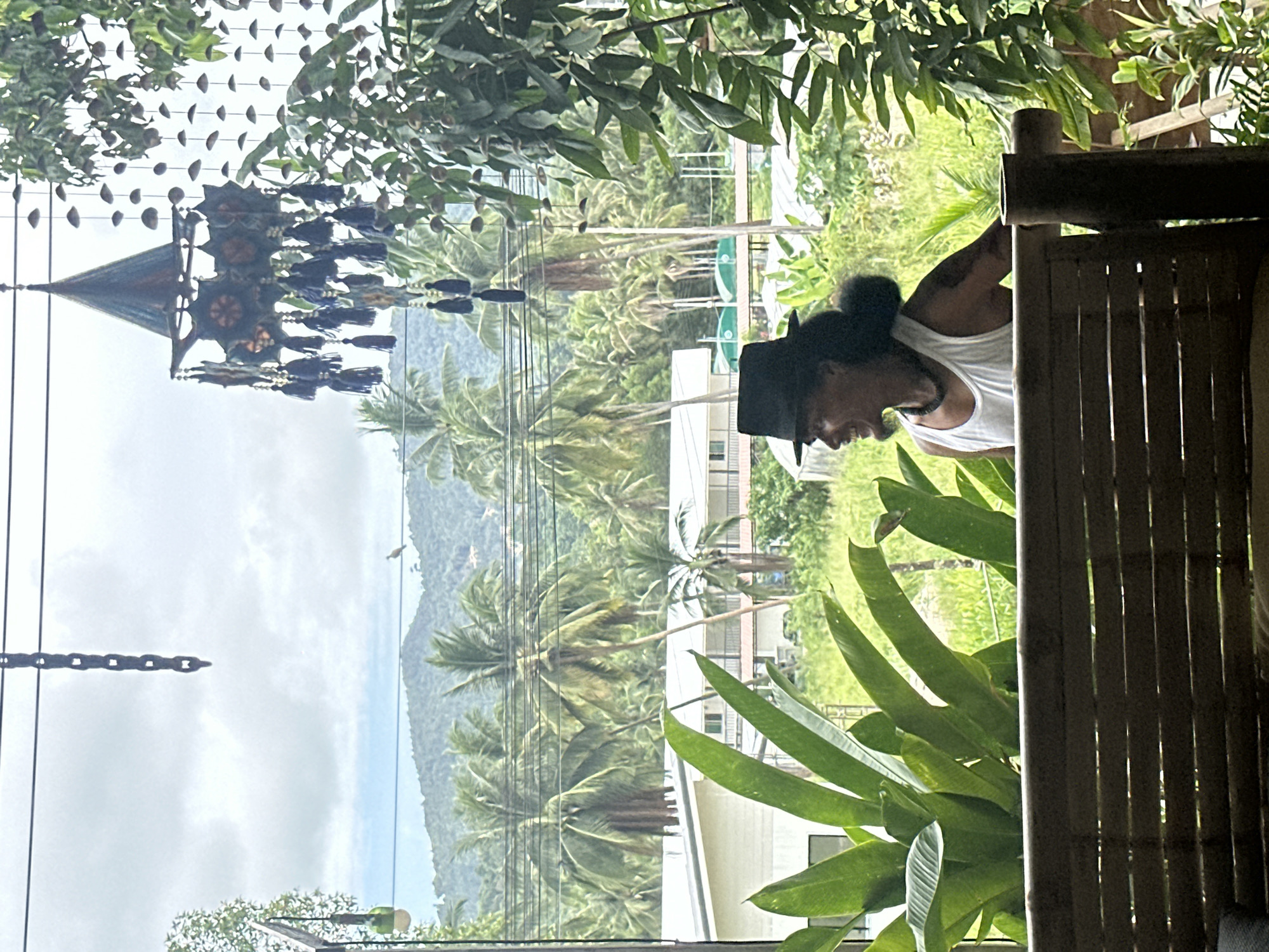 Morning cafe visit captured on Koh Phangan island
