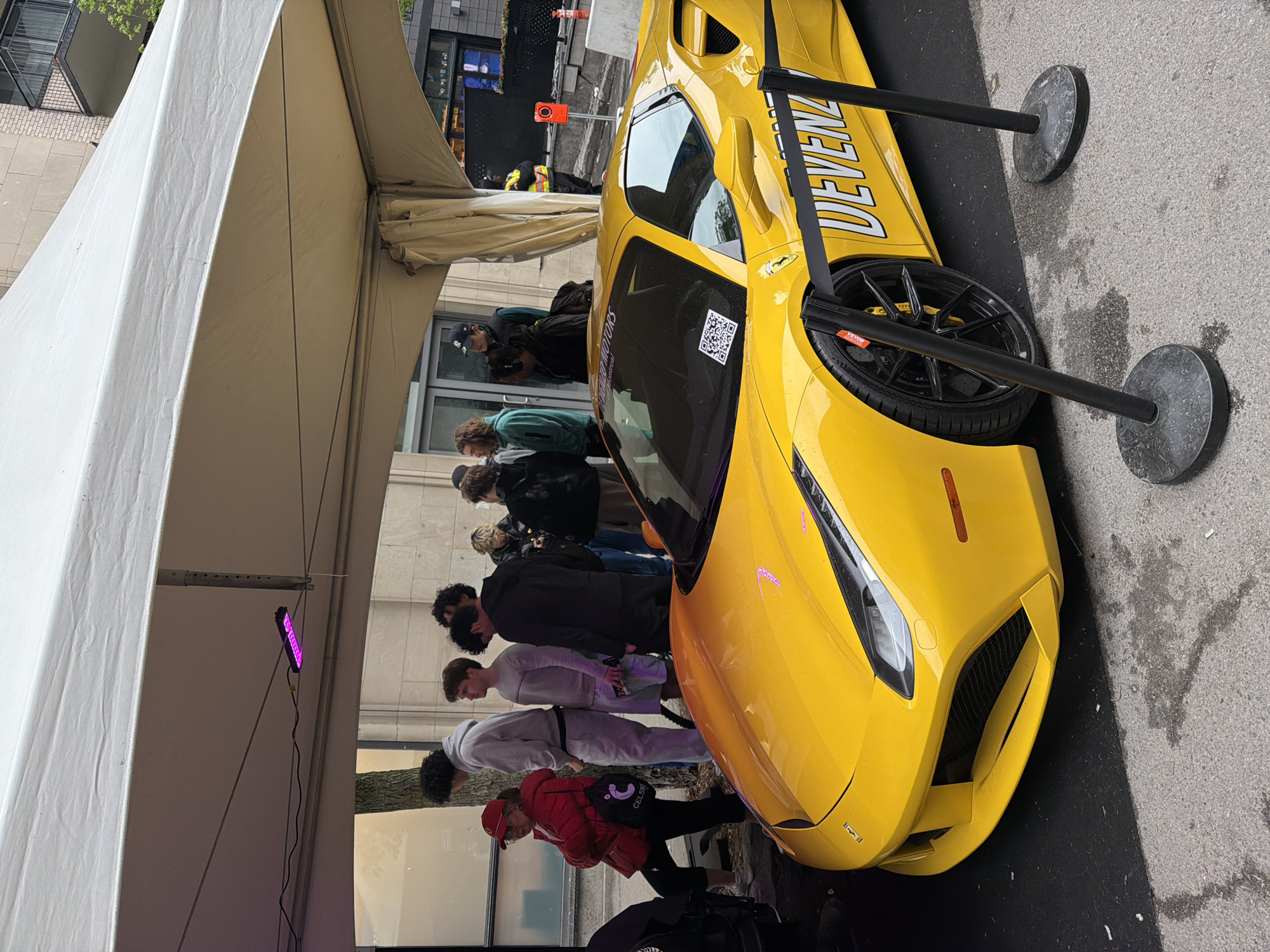 Luxury supercars displayed at Montreal Grand Prix festival anniversary