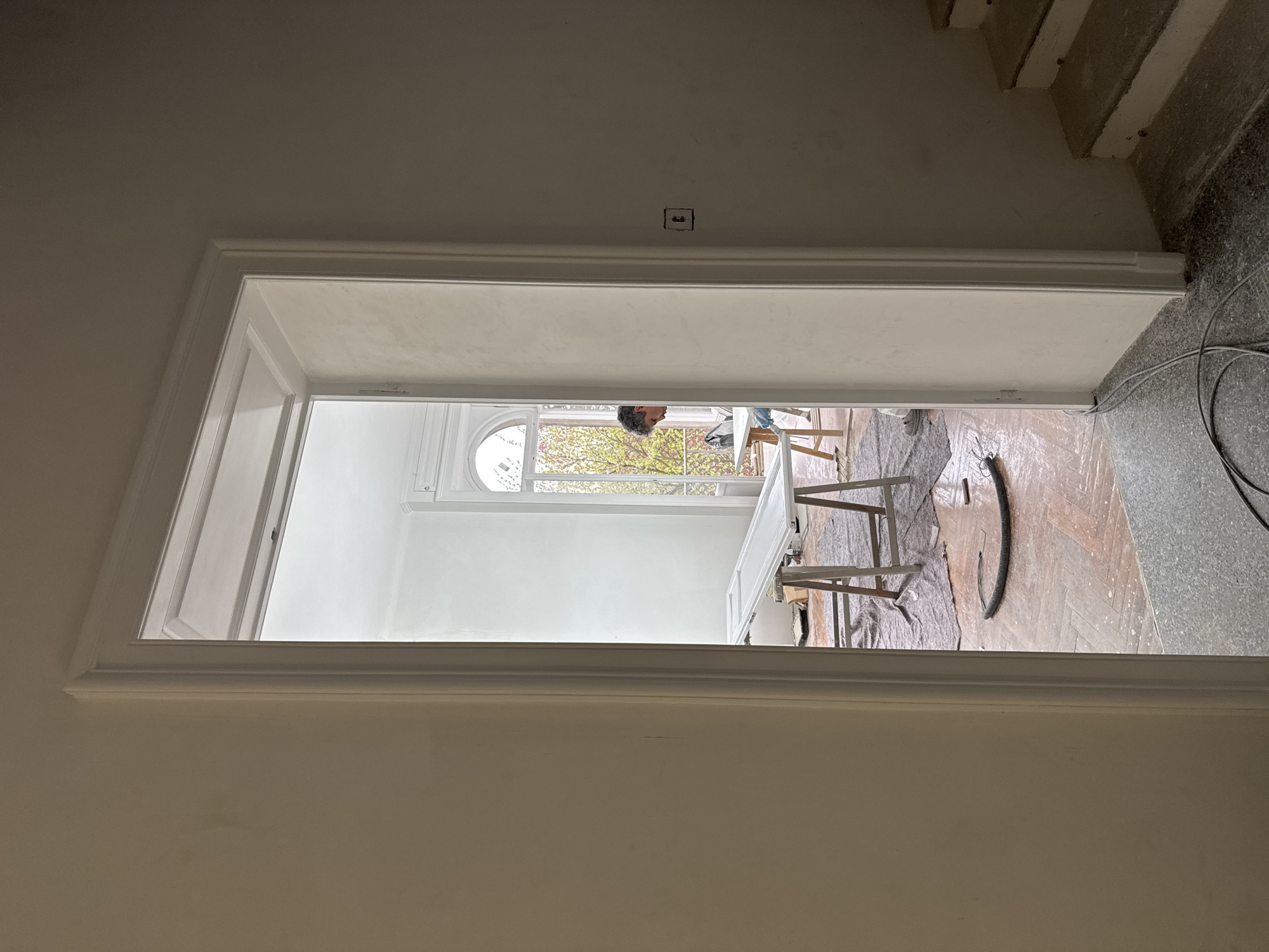 Construction work underway in Erba, Italy interior