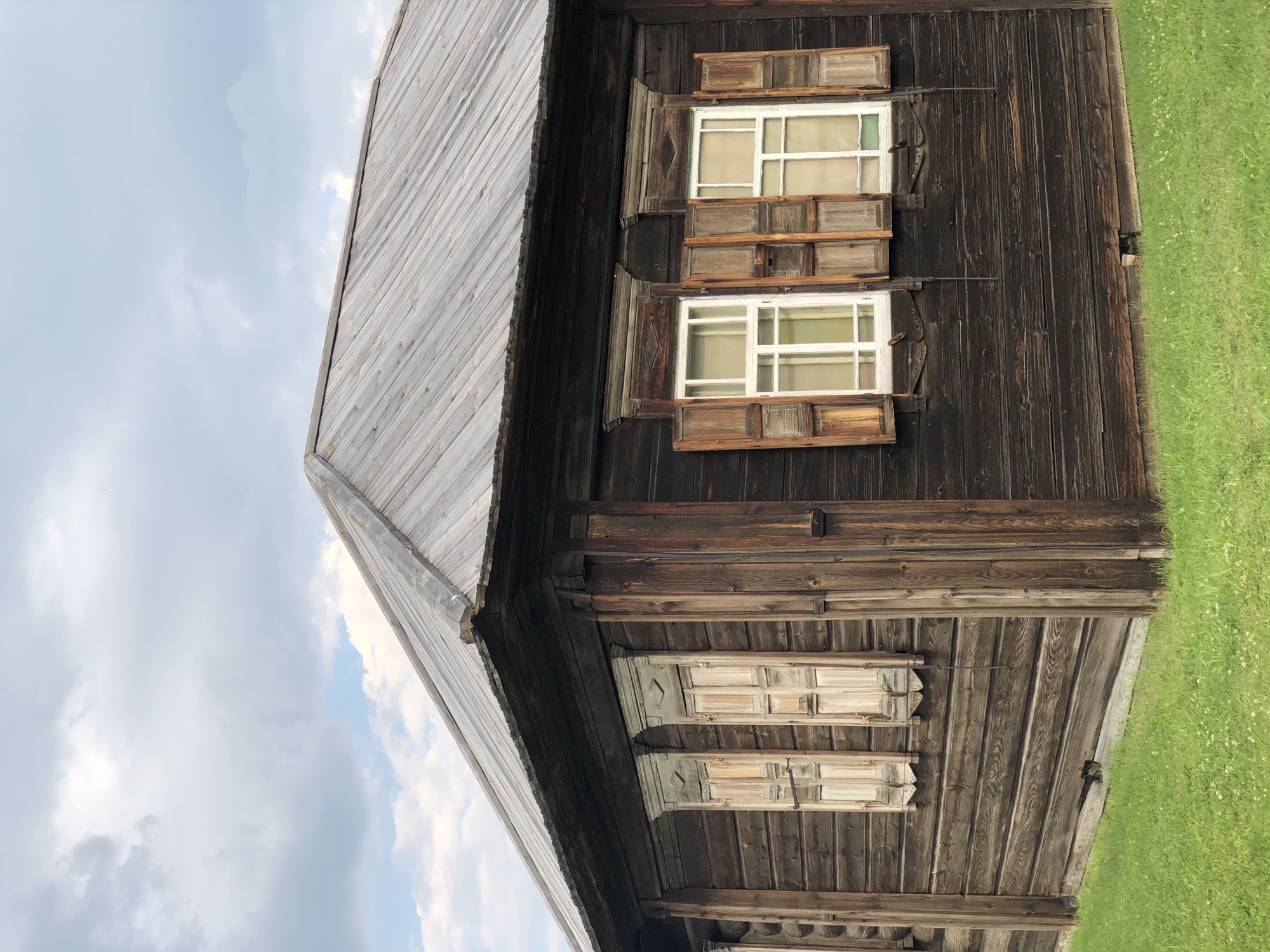 Inside and outside Shushenskoye's historic log village museum