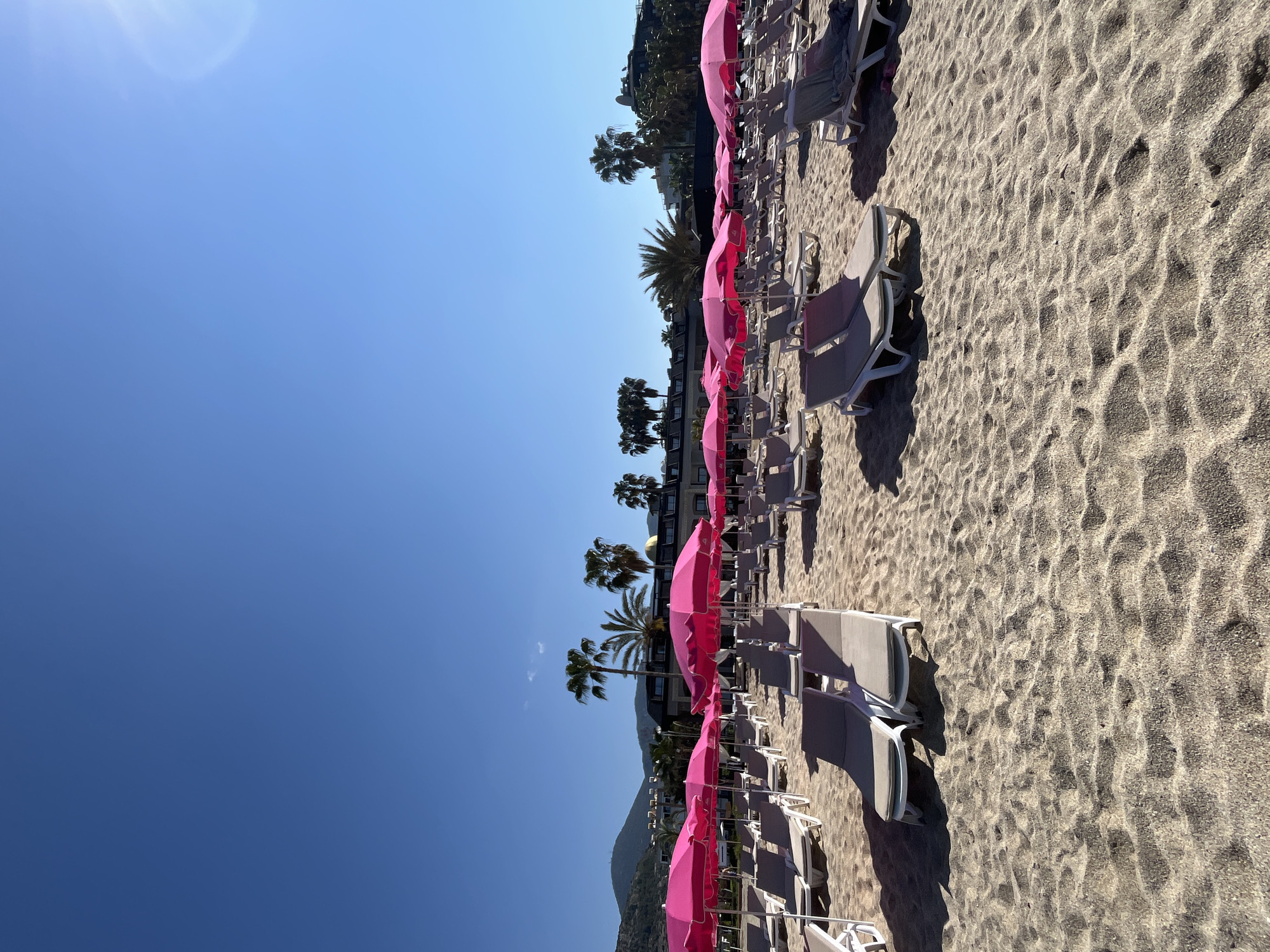 Morning beach life documented in Alanya, Turkey resort area