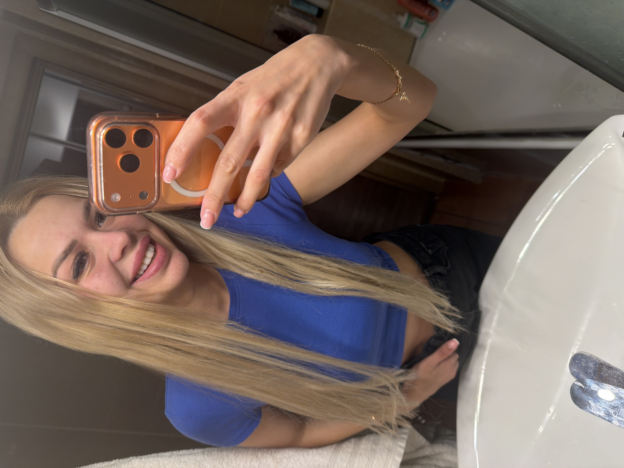 Kyiv rooftop night views and indoor mirror selfies with a poodle