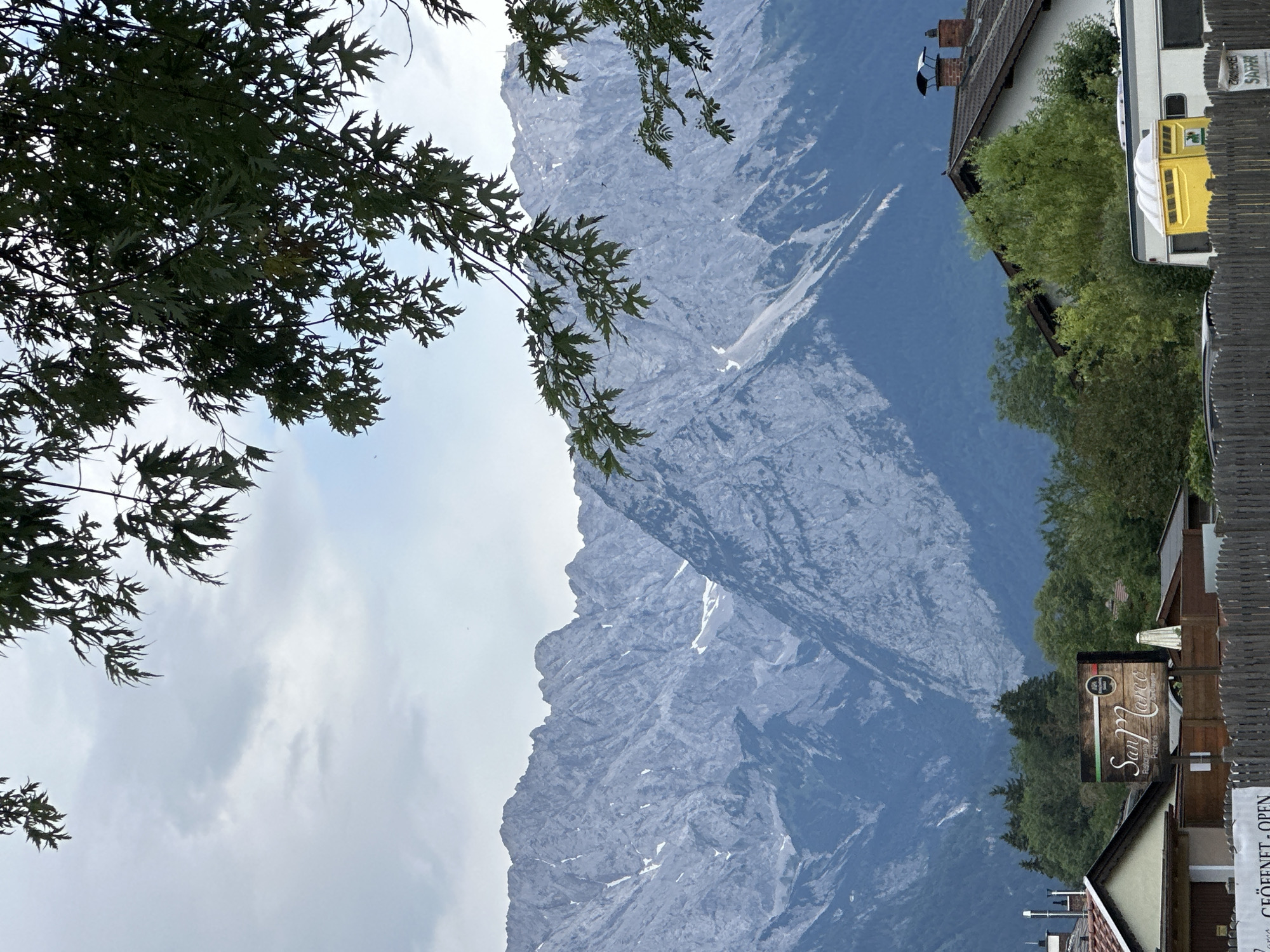 Morning views across Garmisch-Partenkirchen and the Bavarian Alps