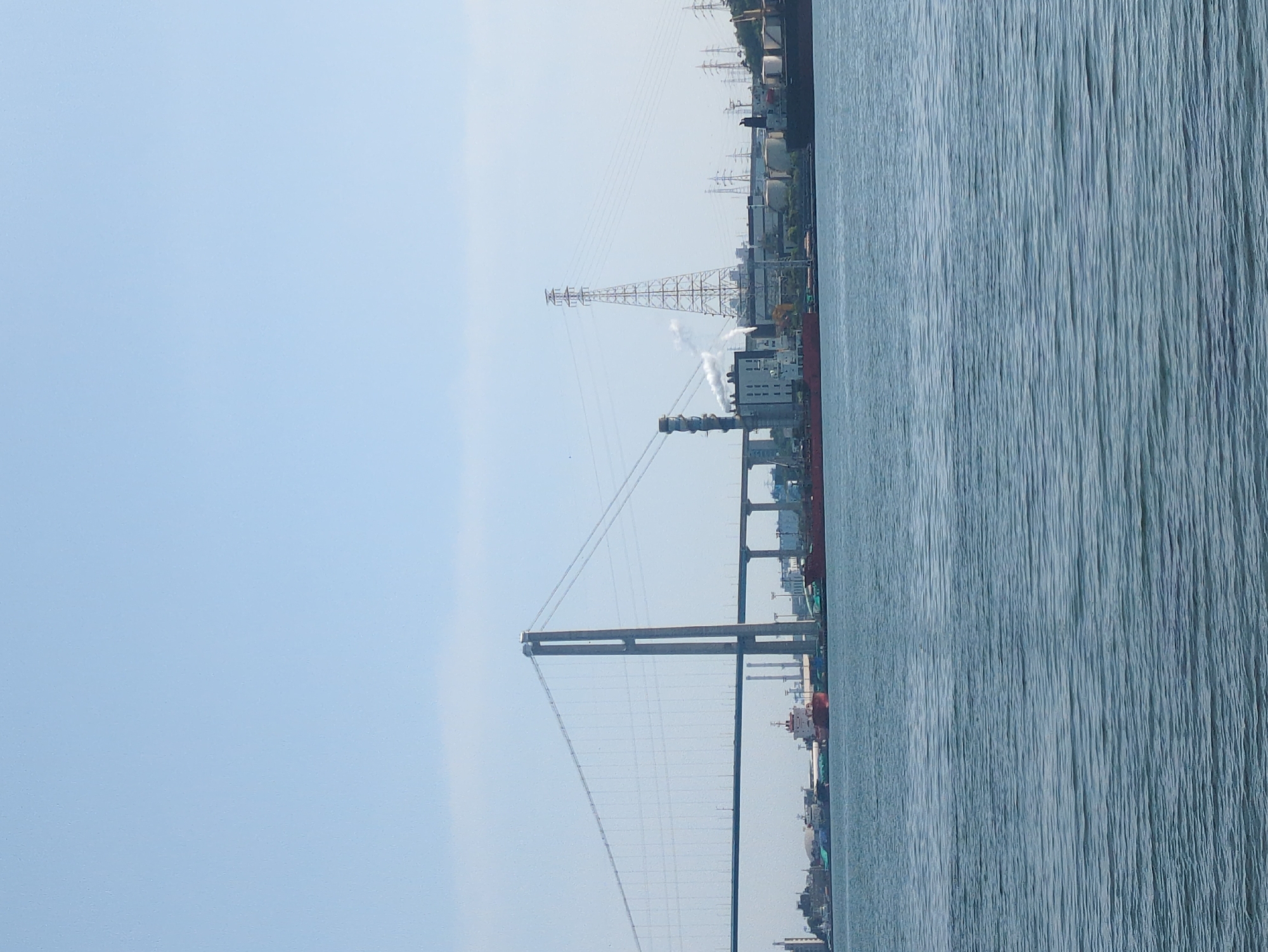 Morning waterfront scenes documented in Ulsan industrial port area
