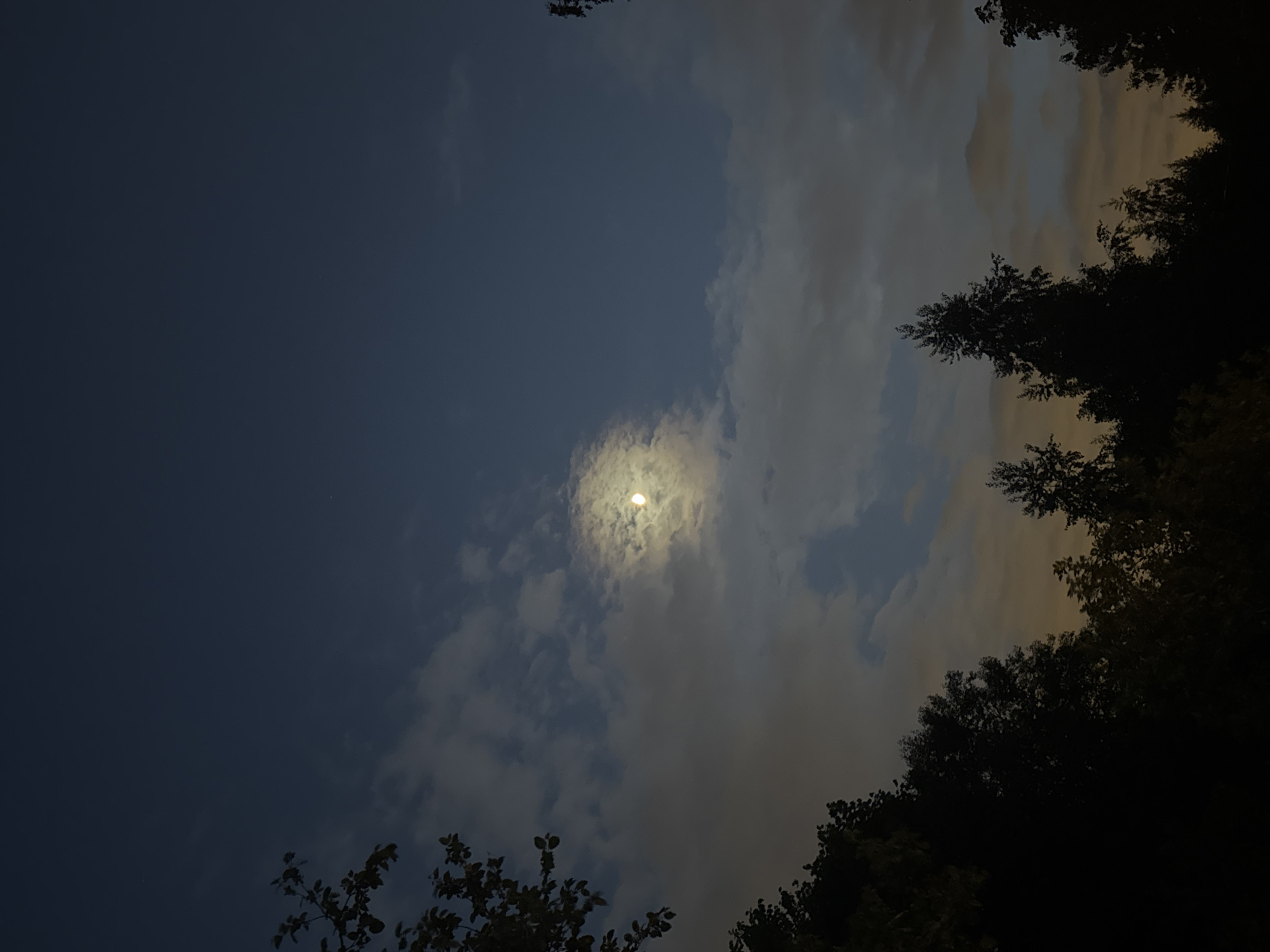Evening sky conditions documented across Balashikha, Russia