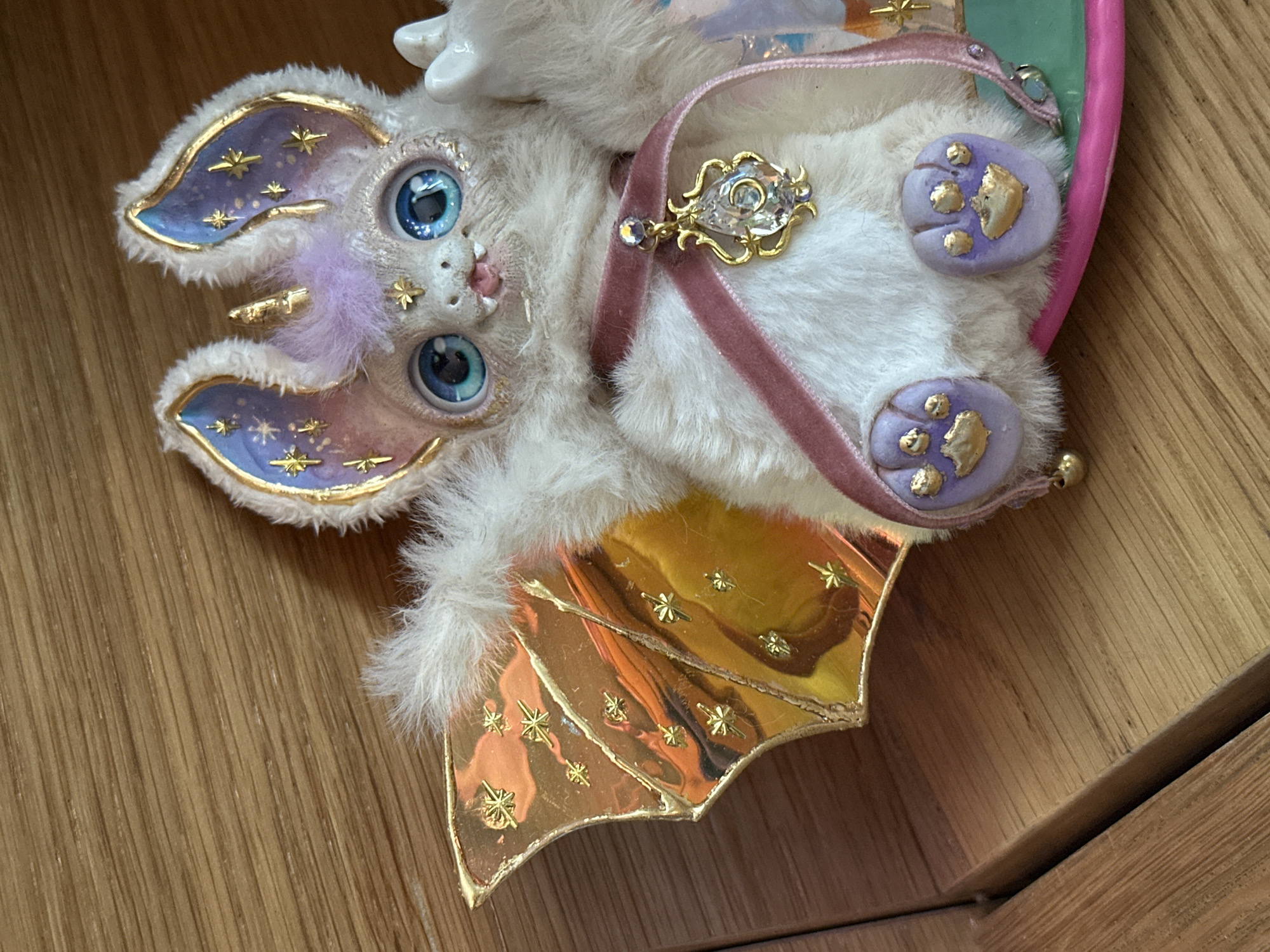 Decorative bat plush toy spotted in Novosibirsk