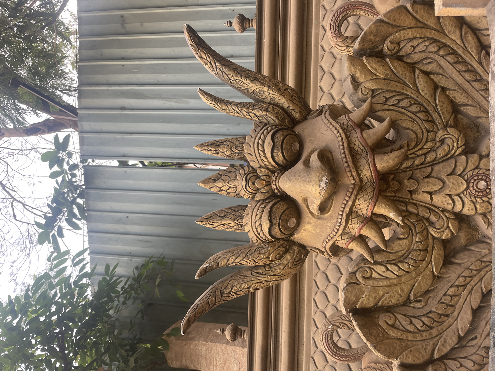 Ornate decorative chariot spotted in Mumbai construction area