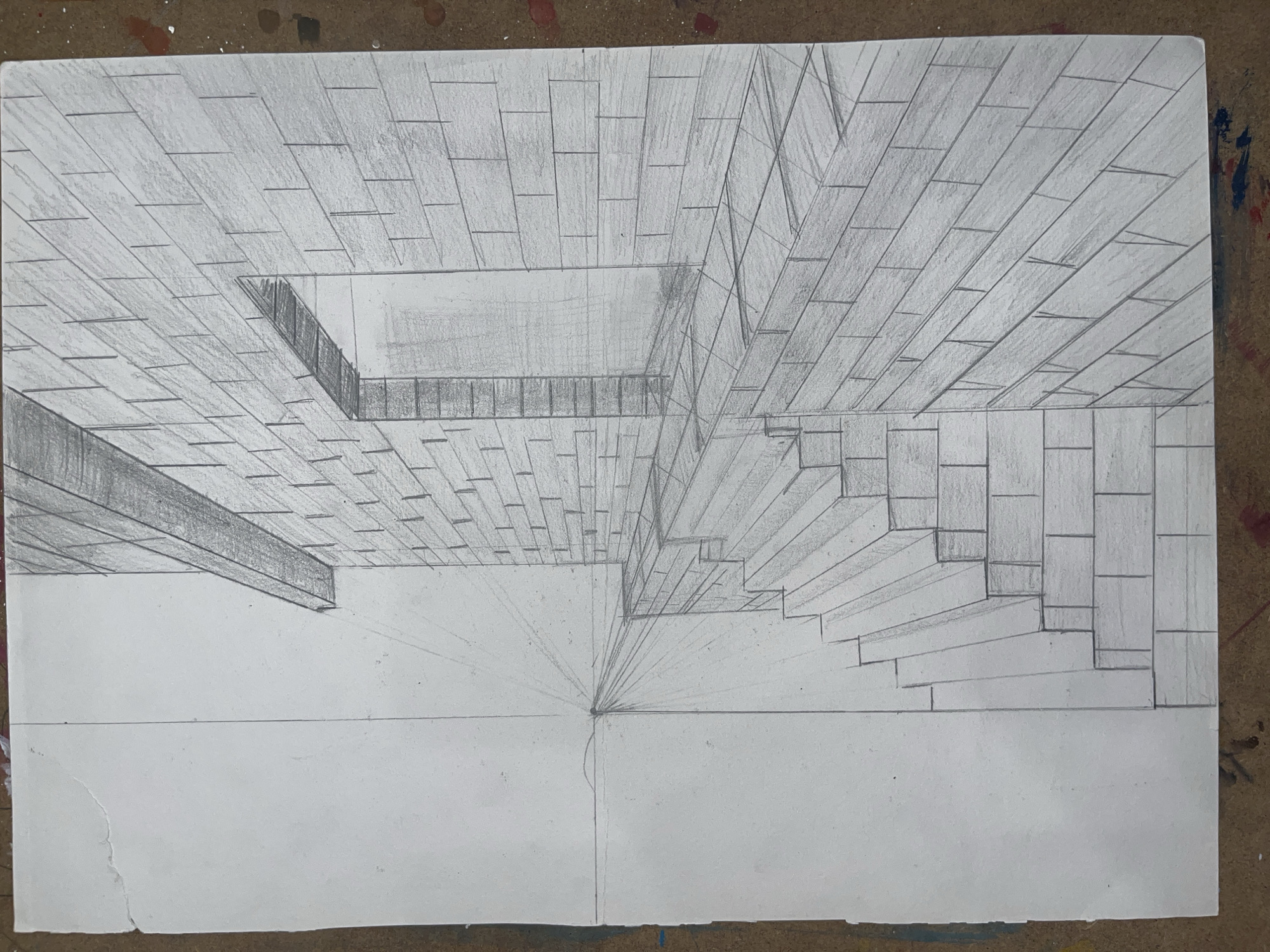 Architectural perspective drawings documented in Vladaya, Bulgaria