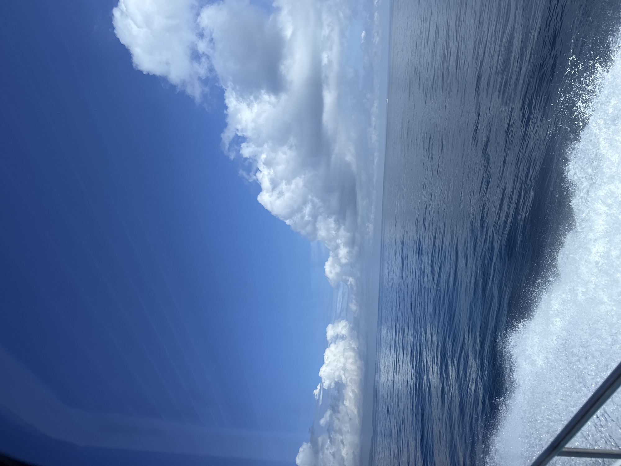 Boat journey documented on choppy Indonesian waters