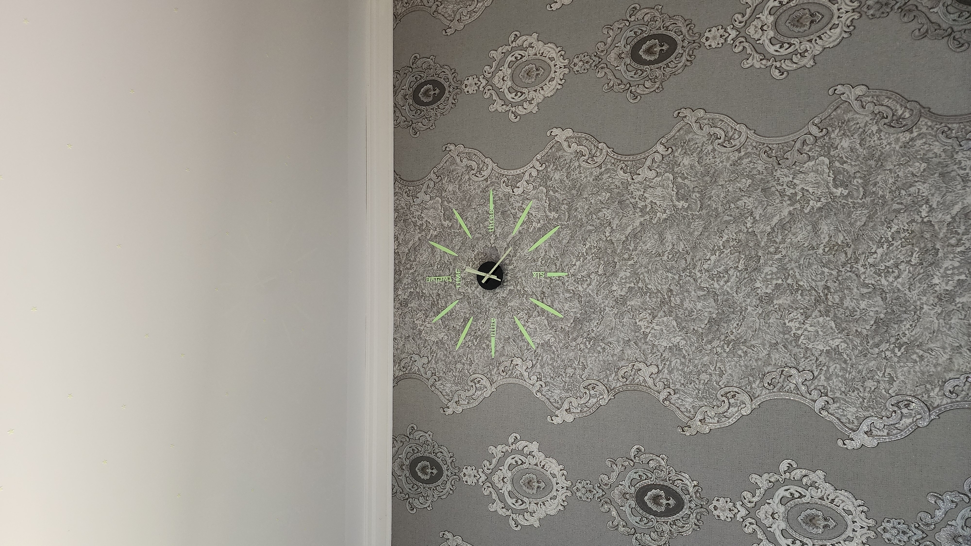 Interior and exterior details from a residential home, morning.