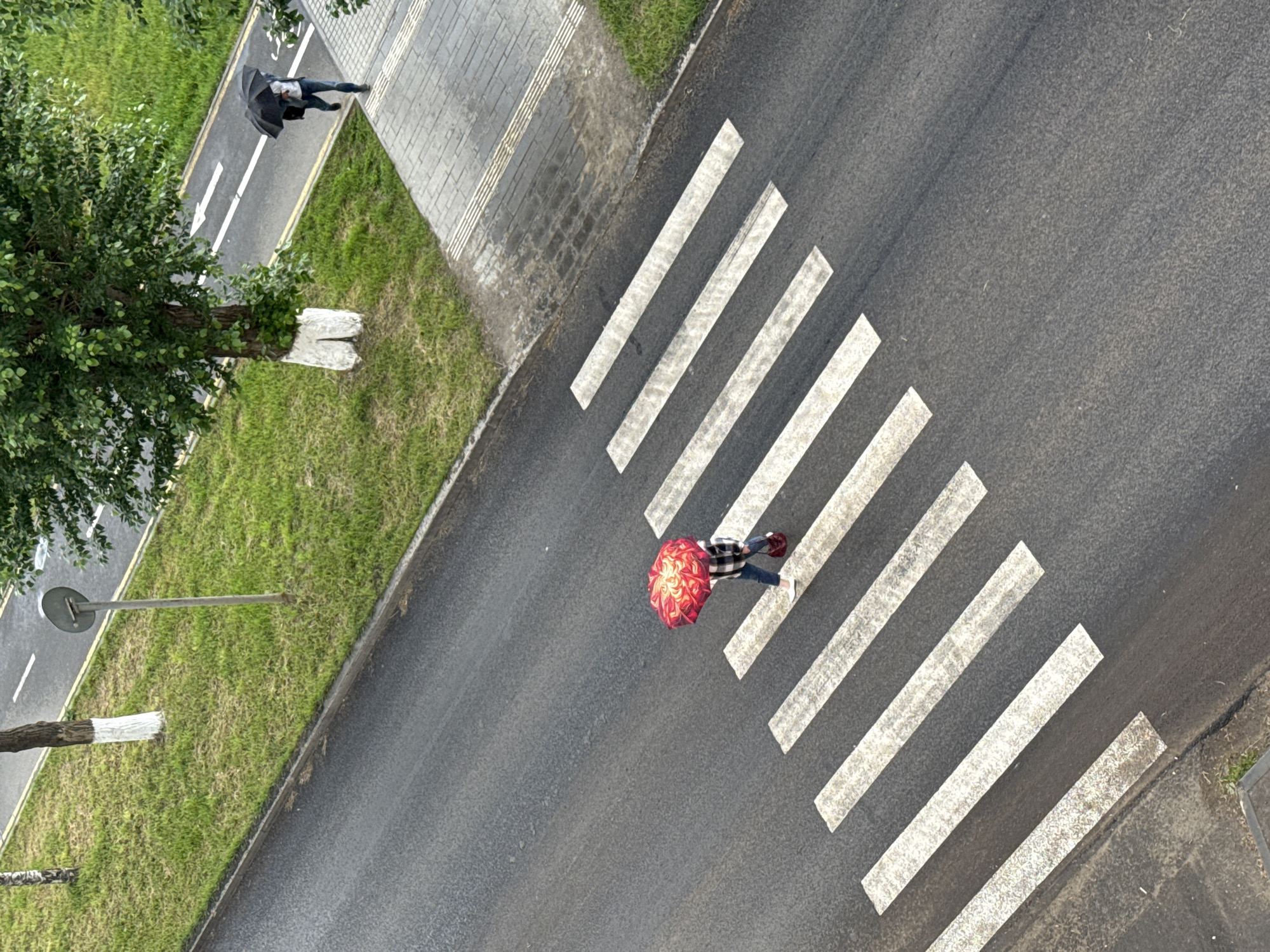 Aerial views document rainy day scenes across Votkinsk, Russia