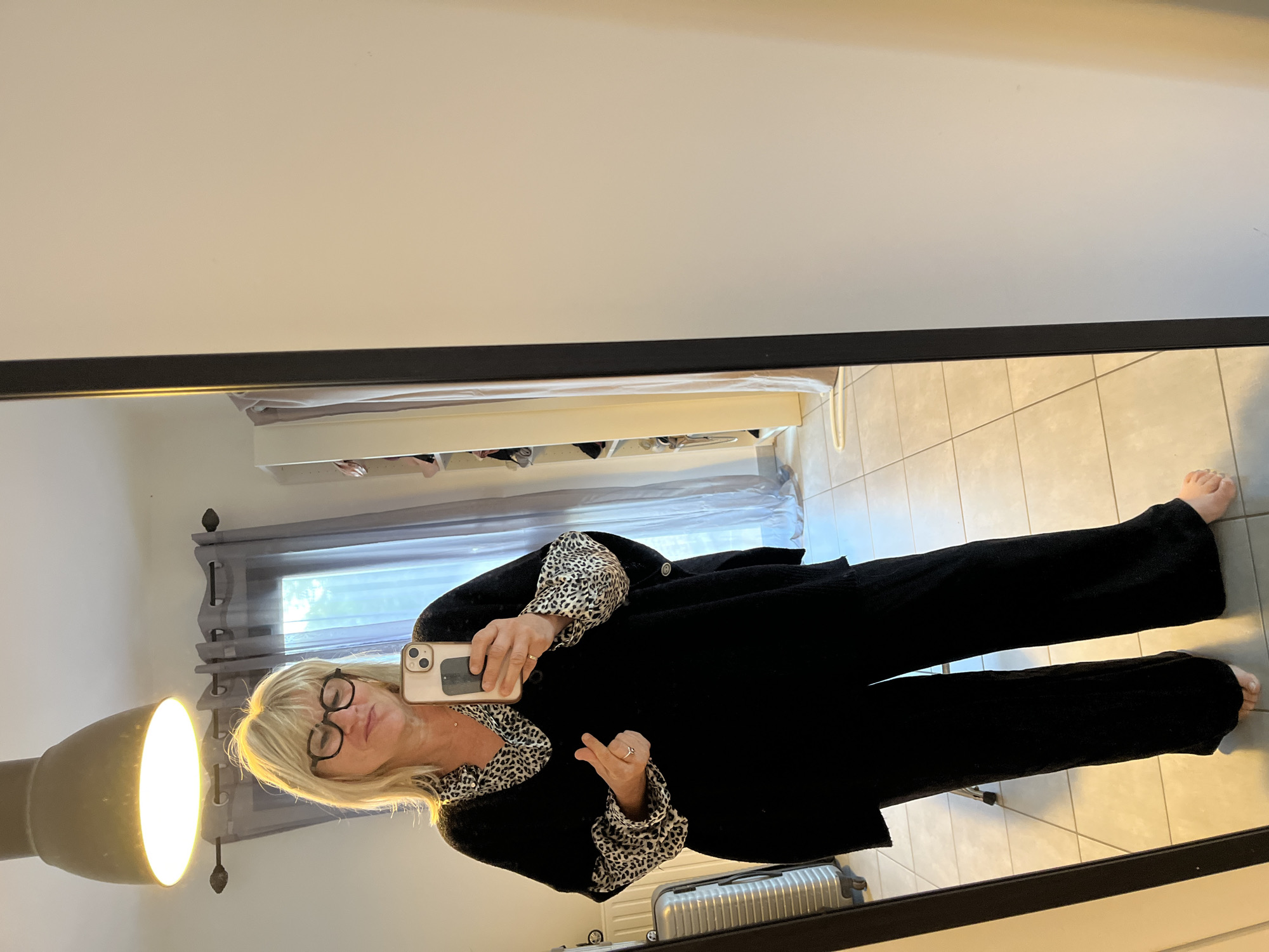 Woman captured in morning selfie, coffee moment in Chambœuf