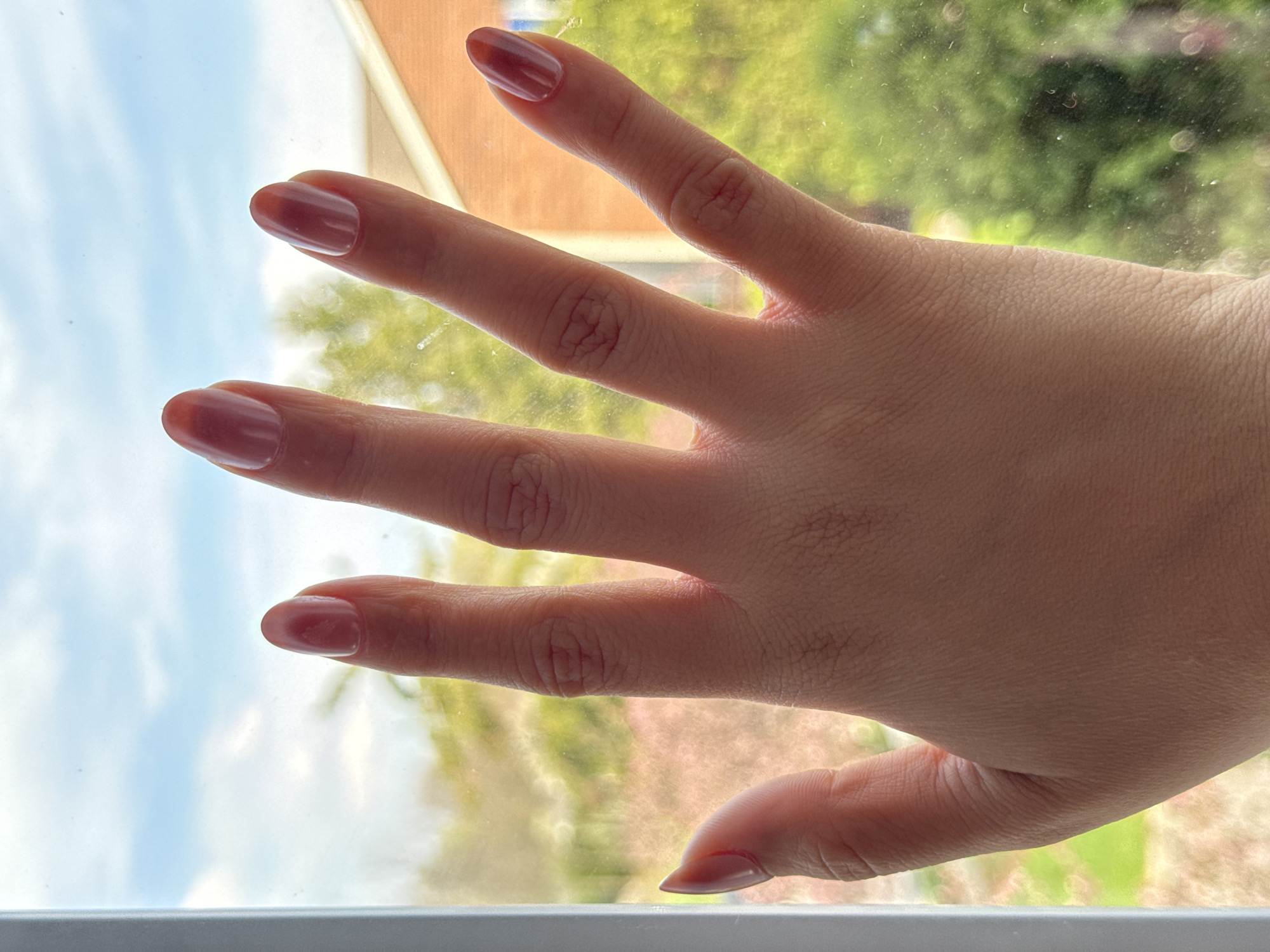 Hand pressed against window observed in Columbus