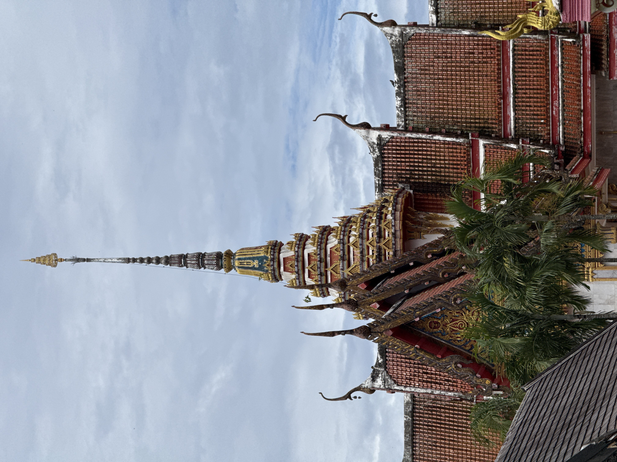 Exploring Wat Chalong with a husky in tow