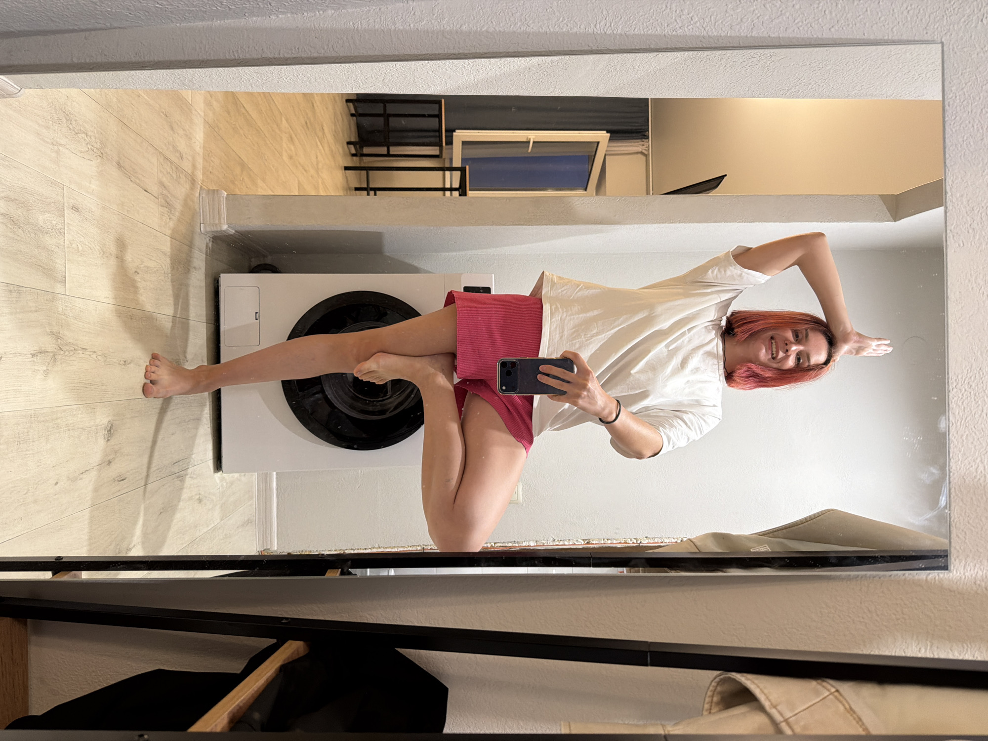 Woman's casual indoor moments documented in Naberezhnye Chelny