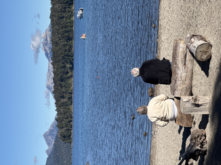 Peaceful lakeside recreation documented at Villa La Angostura, Argentina