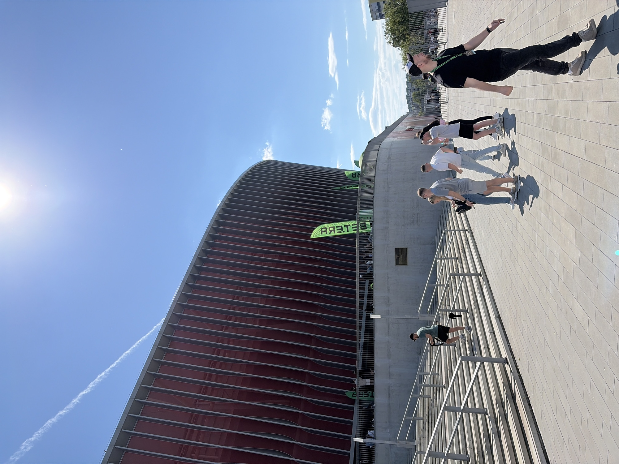 Stadium activity captured at Dynamo venue in Minsk