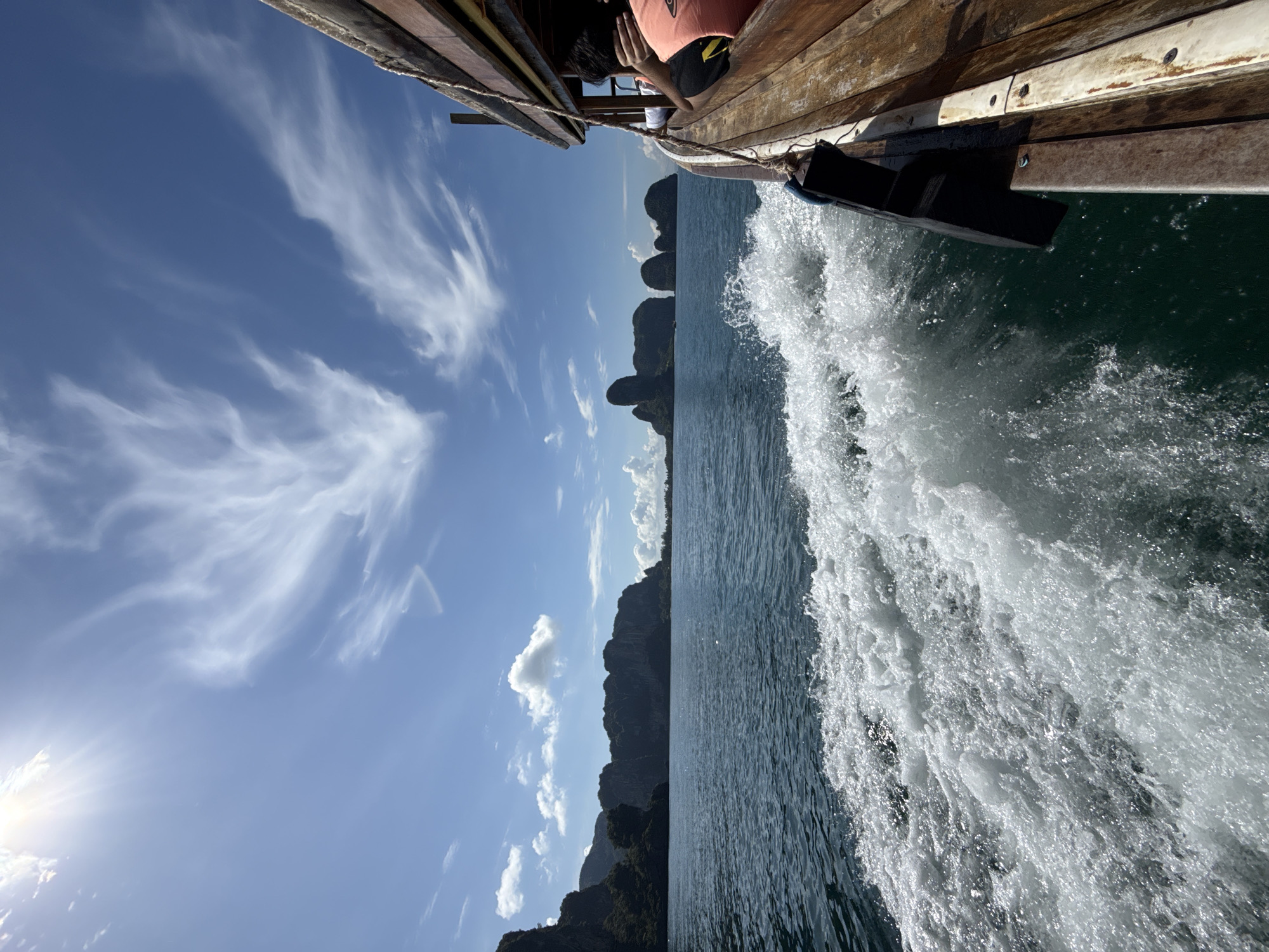 Boat tour around Thailand's limestone karsts near Ao Nang