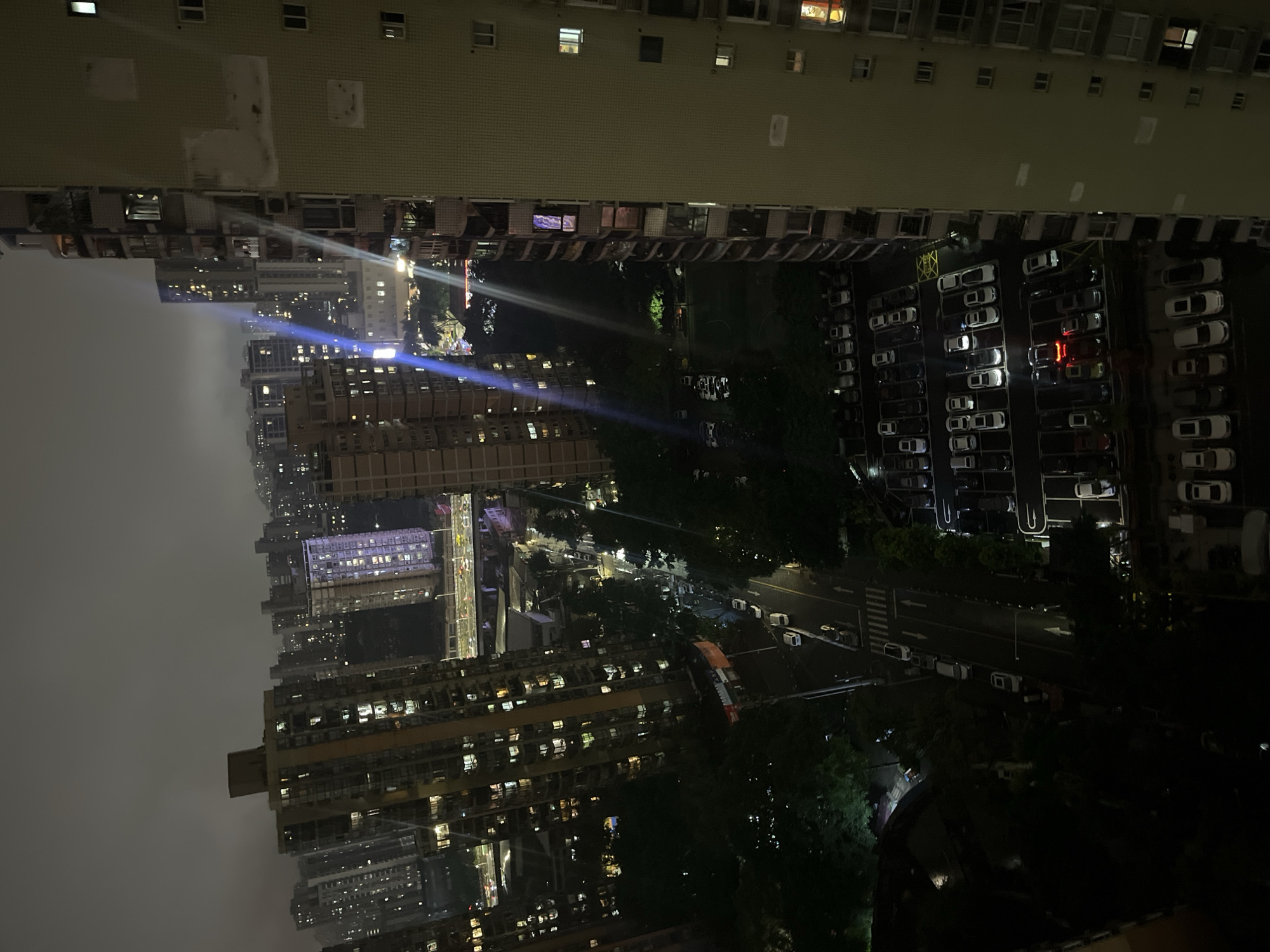 Nighttime urban documentation sequence in Jiulongpo District, China