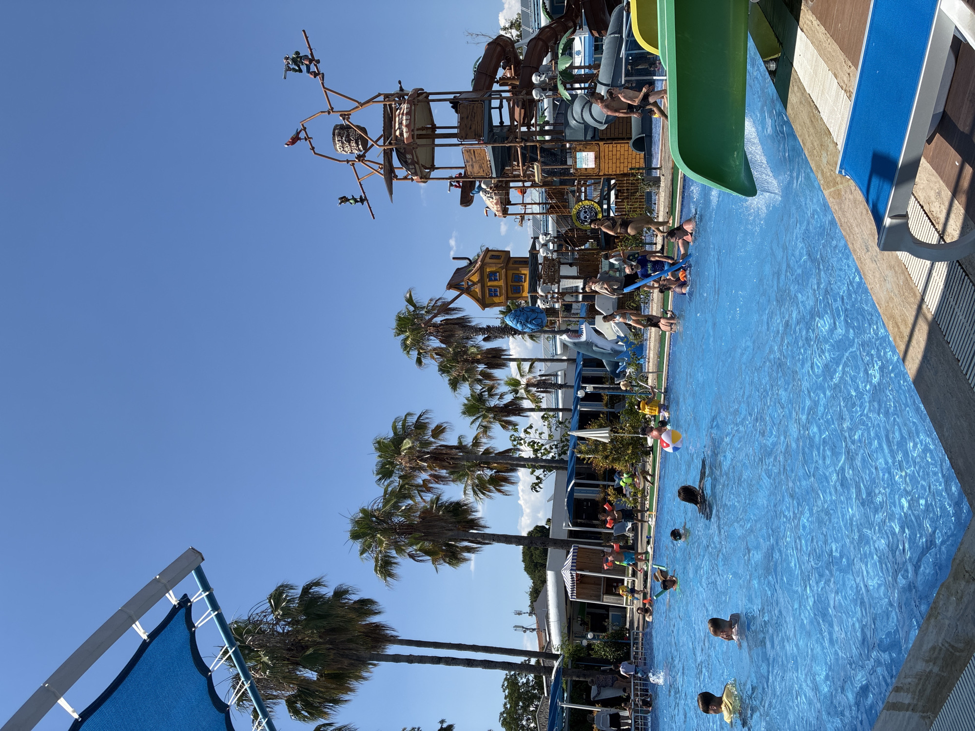 Sunny afternoon at a Manavgat water park resort