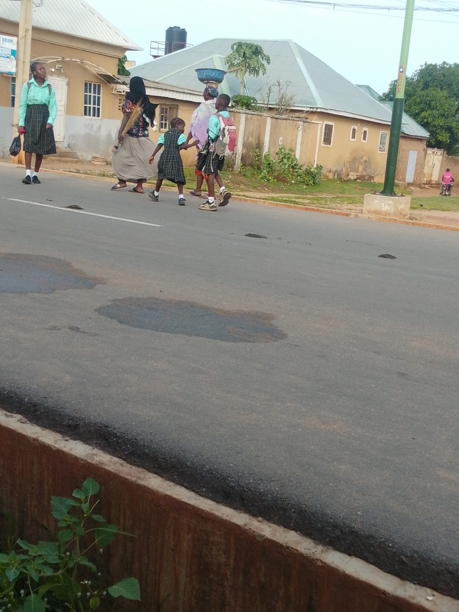 Morning foot traffic and daily life across two Nigerian towns