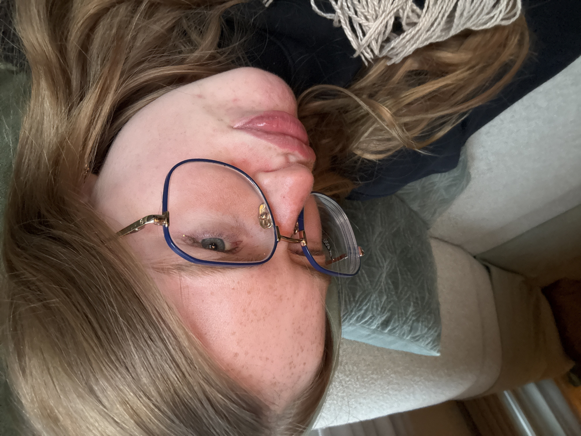 Person resting on sofa observed in Rosmalen, Netherlands
