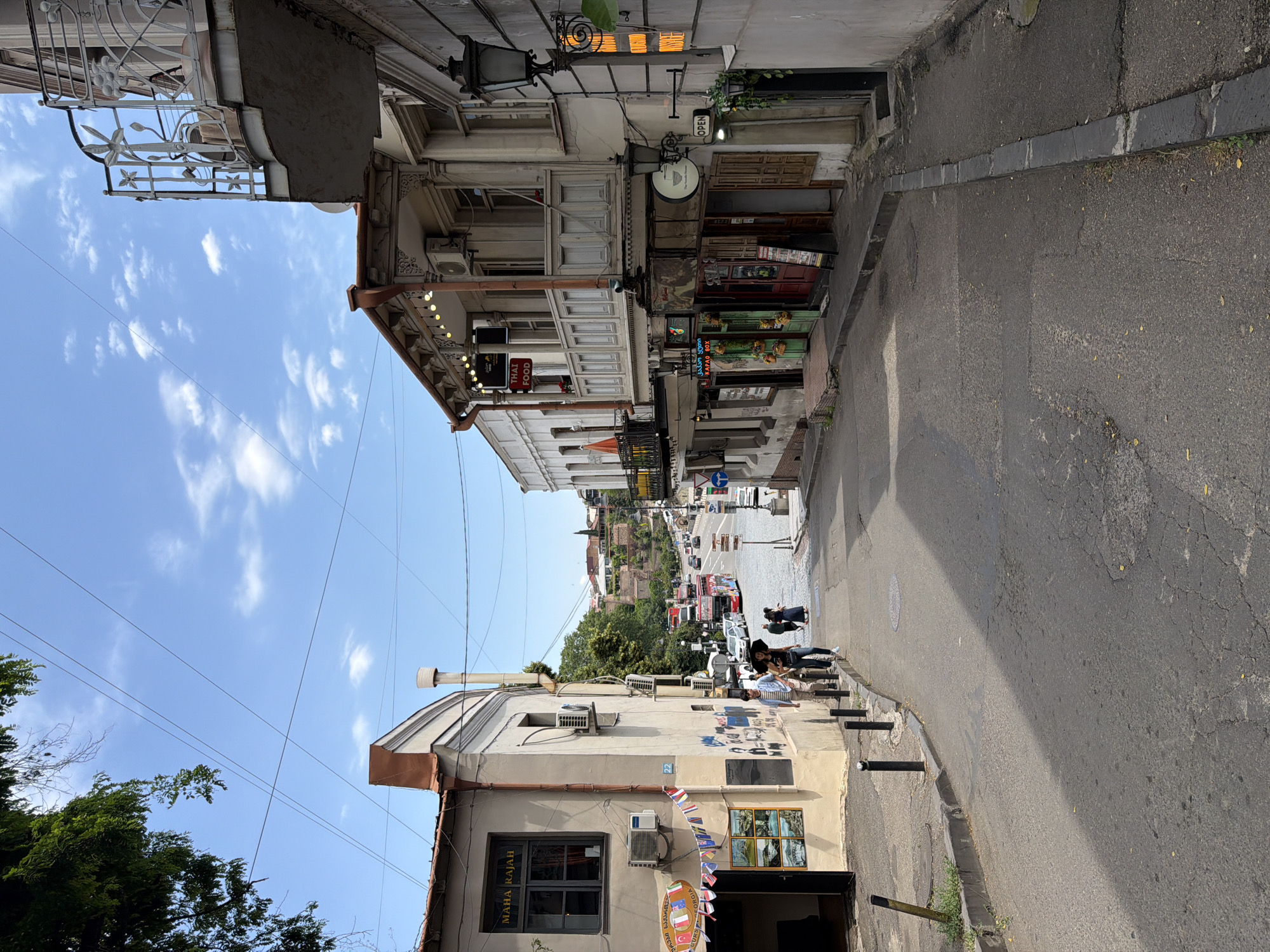 Morning walkthrough of Tbilisi landmarks and street life documented