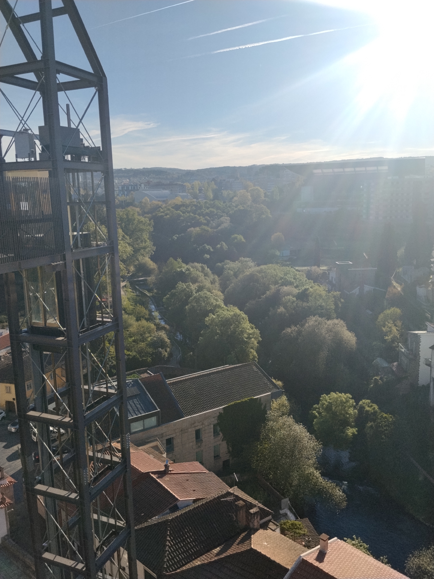 Aerial view of Vila Real captured from elevated structure