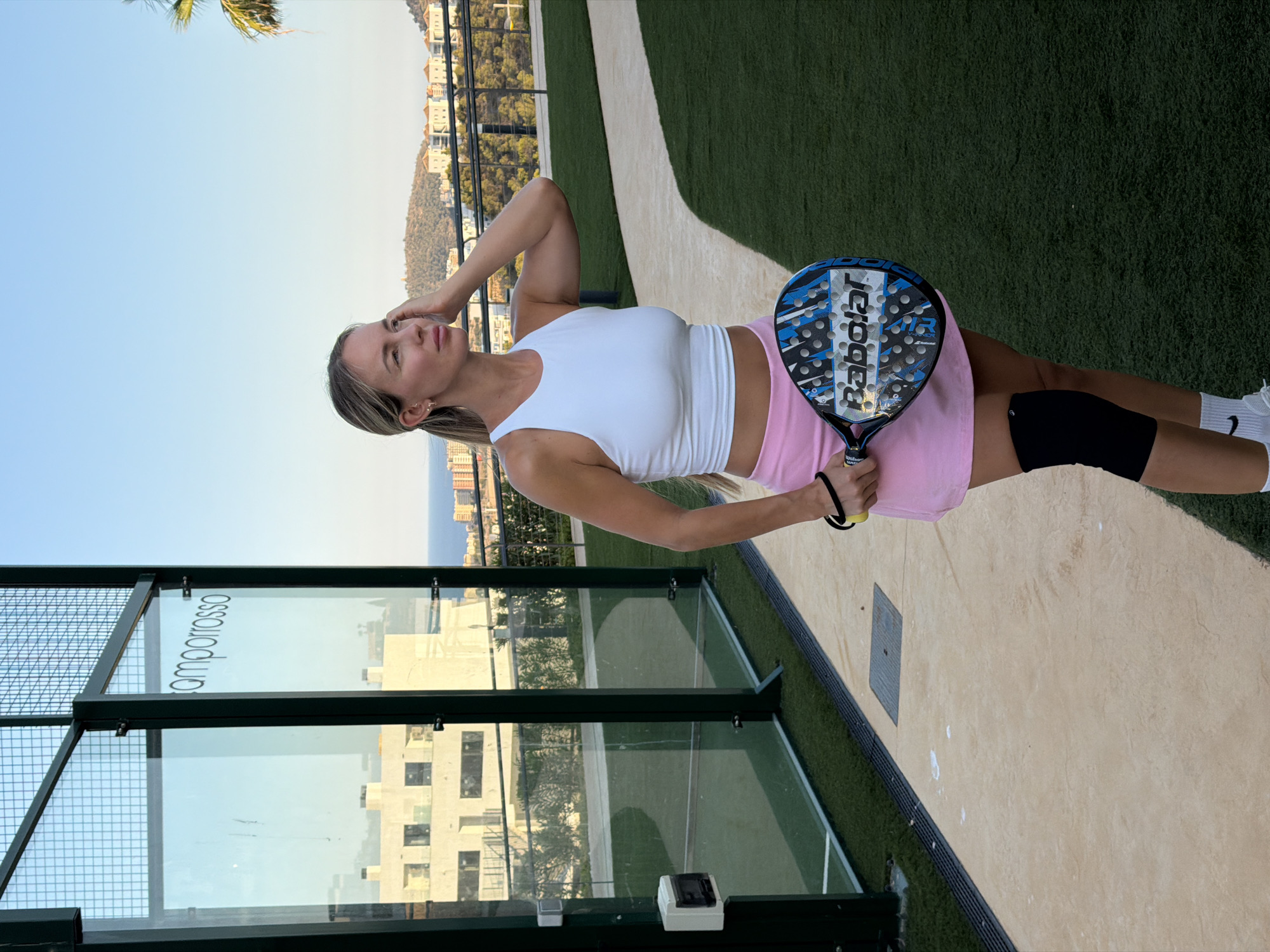 Padel evening at a coastal resort complex in Finestrat