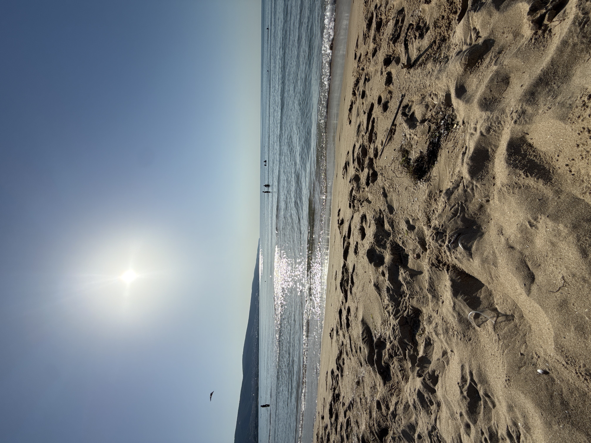 Quiet summer morning on a Nesebar beach, Black Sea coast