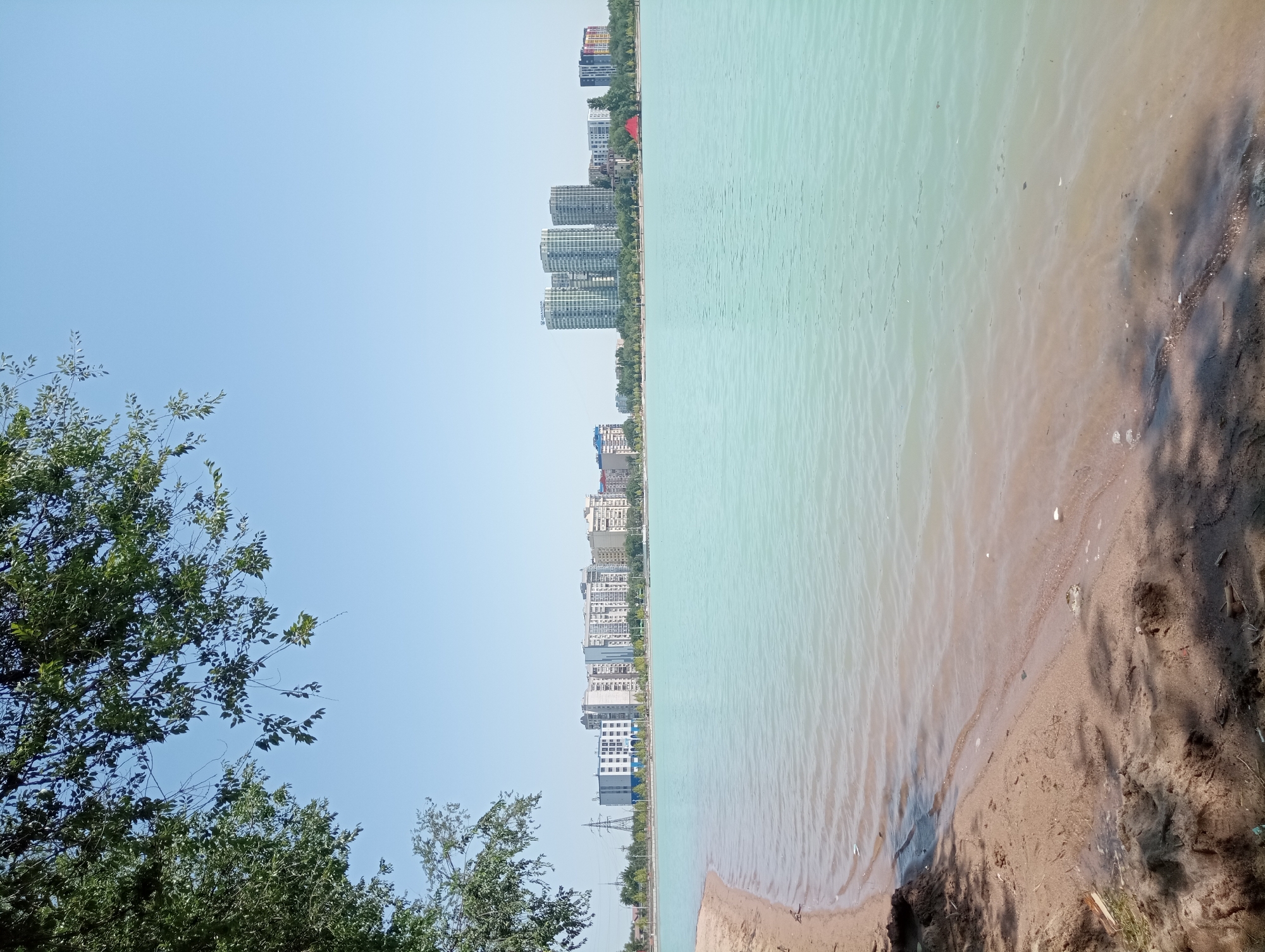 Morning at Big Almaty Lake and its lakeside park
