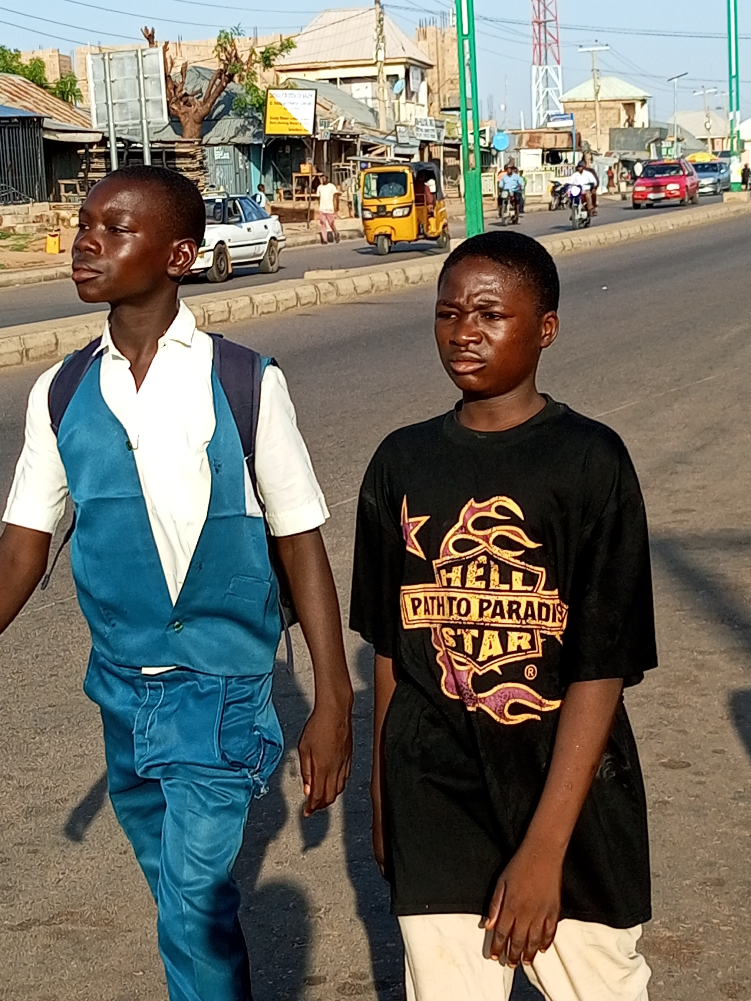 Morning street life across three towns in northeastern Nigeria