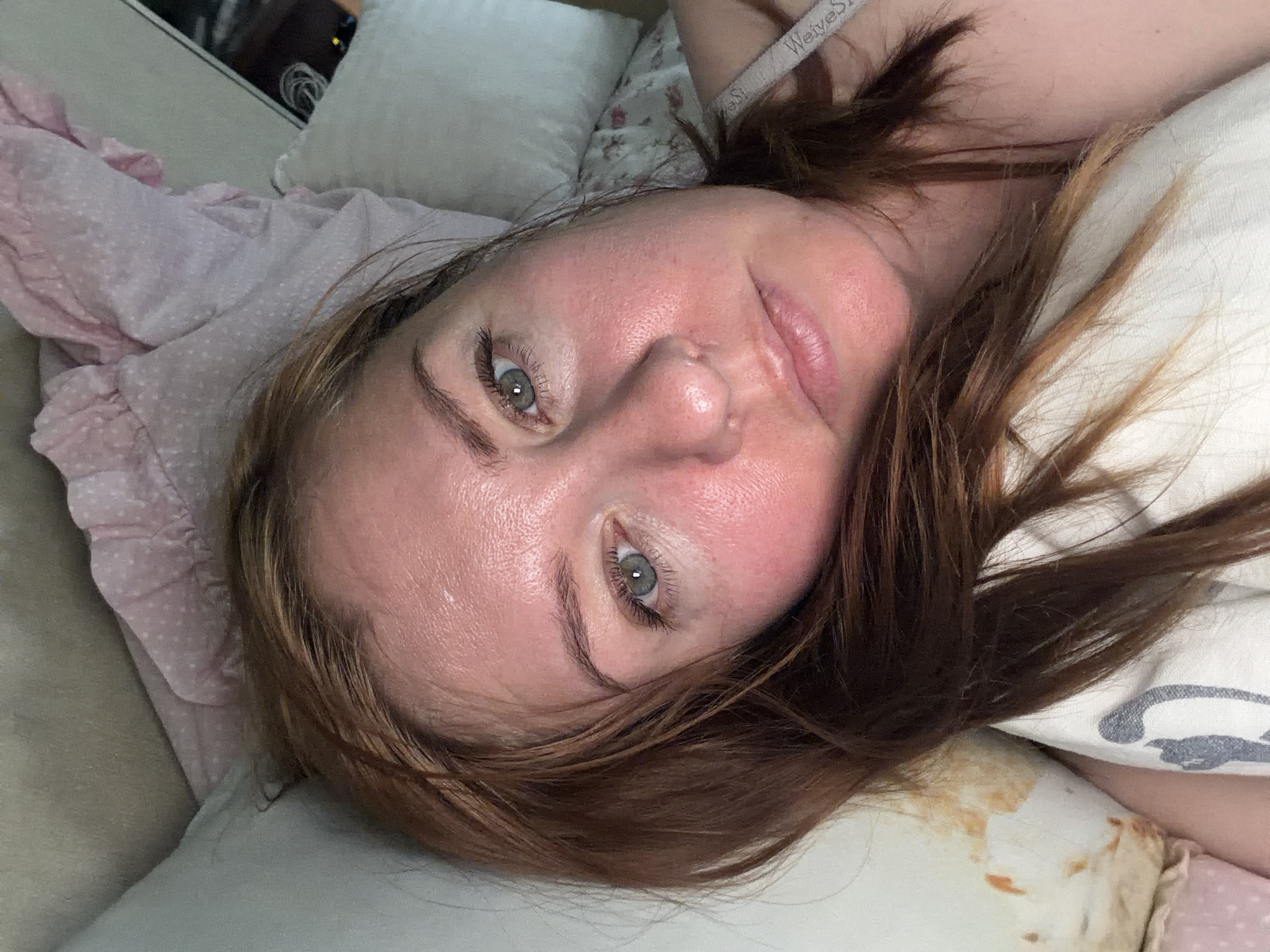 Lazy afternoon in bed, Podolsk bedroom selfie series