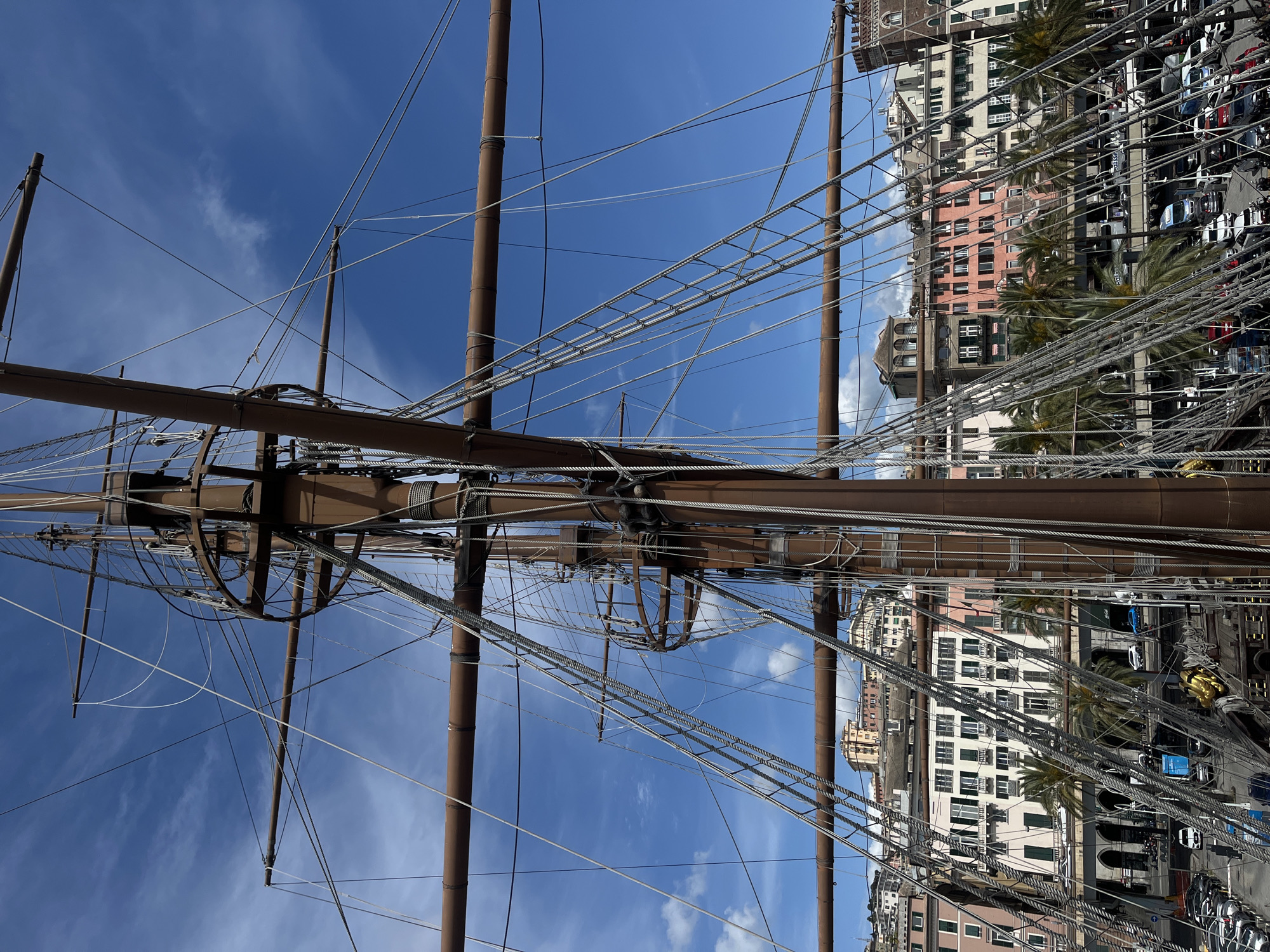 Tall ship spotted docked at Genoa port