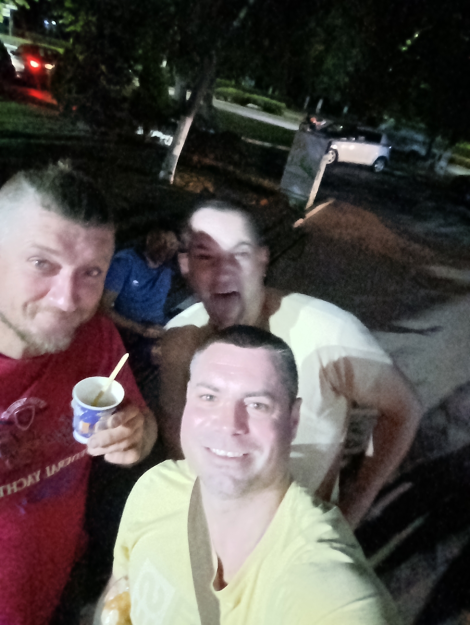 Night out in Ladyzhyn, Ukraine, near Prometey center