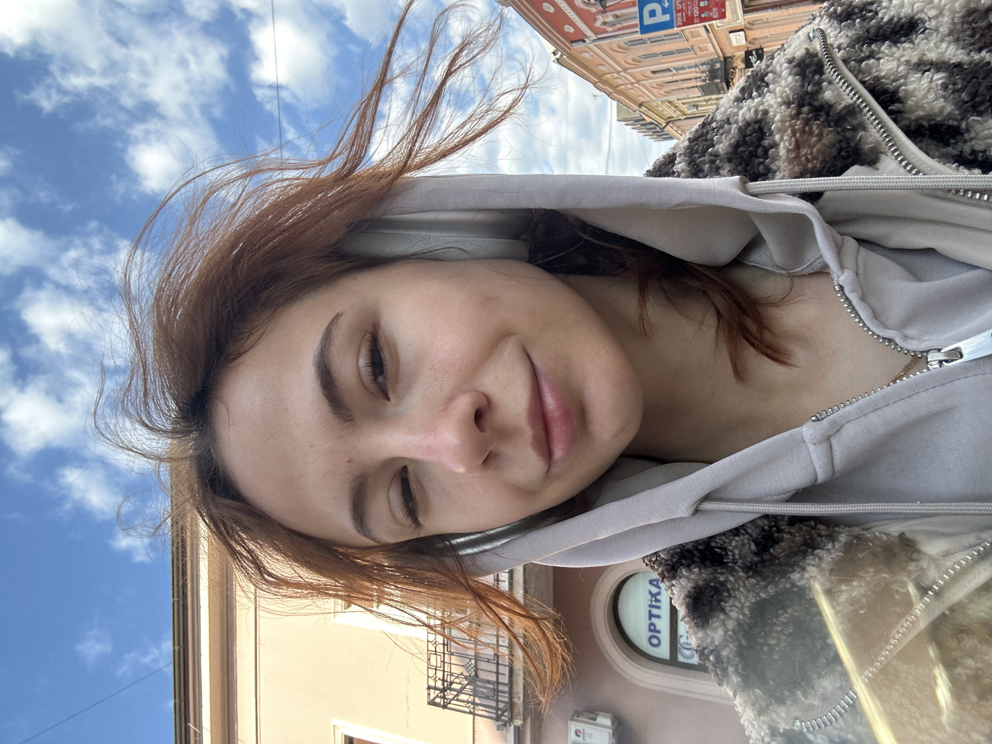 Woman spotted multiple locations in Novi Sad Serbia morning