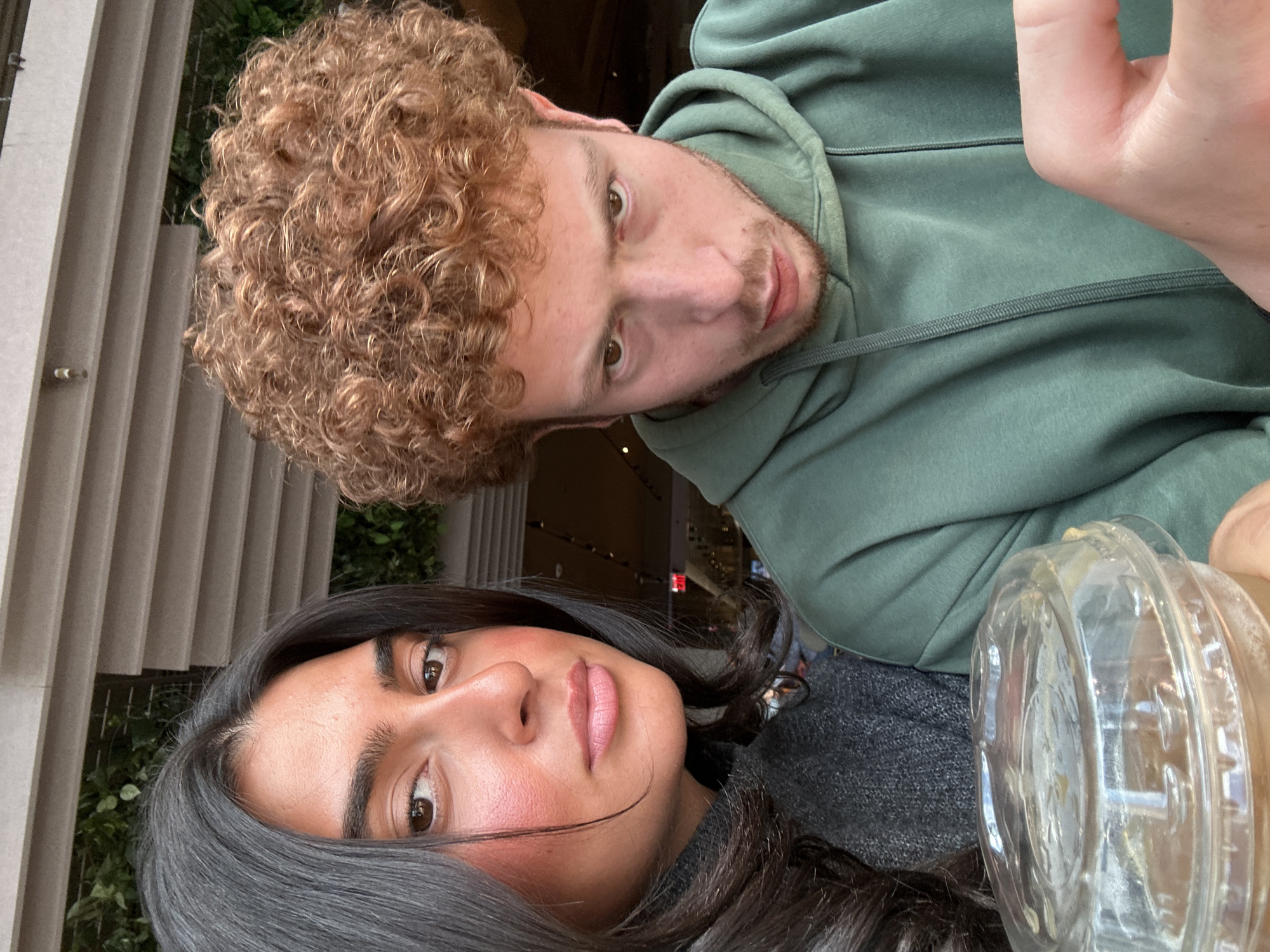 Couple documents Hudson Yards visit with selfies and shopping