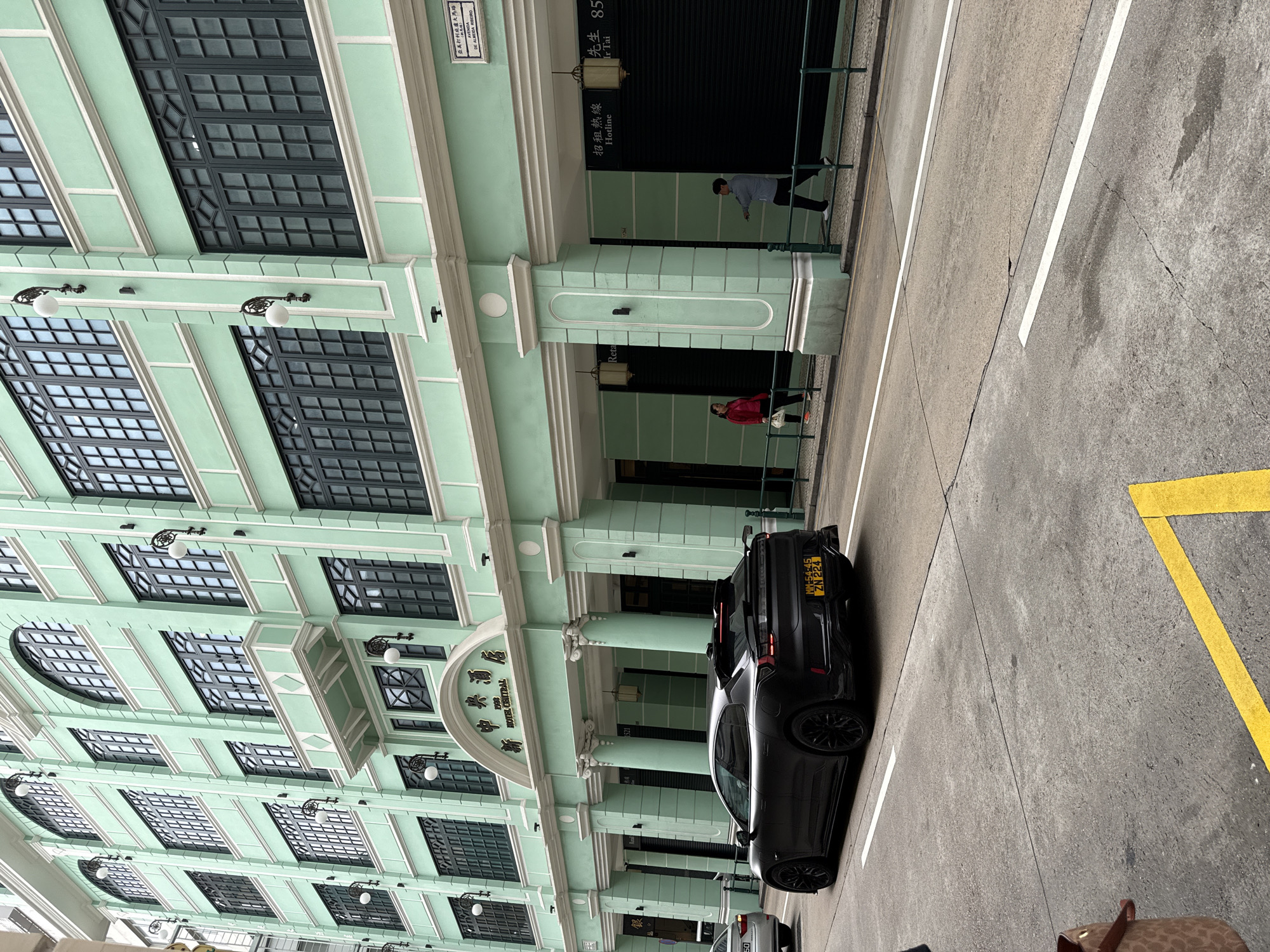 Hotel Central photographed from street level in Macau