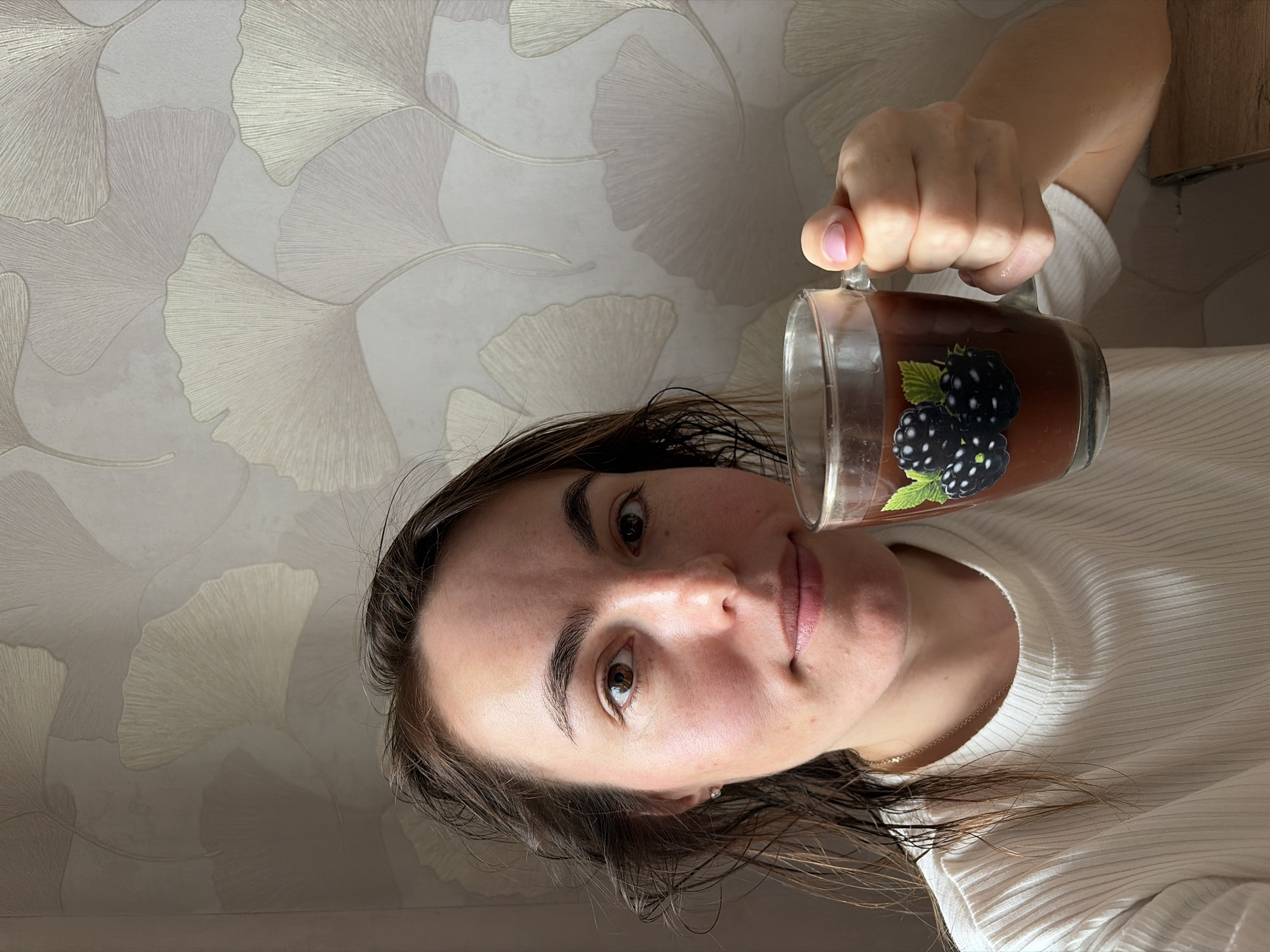 Woman documented in casual indoor moments in Izhevsk