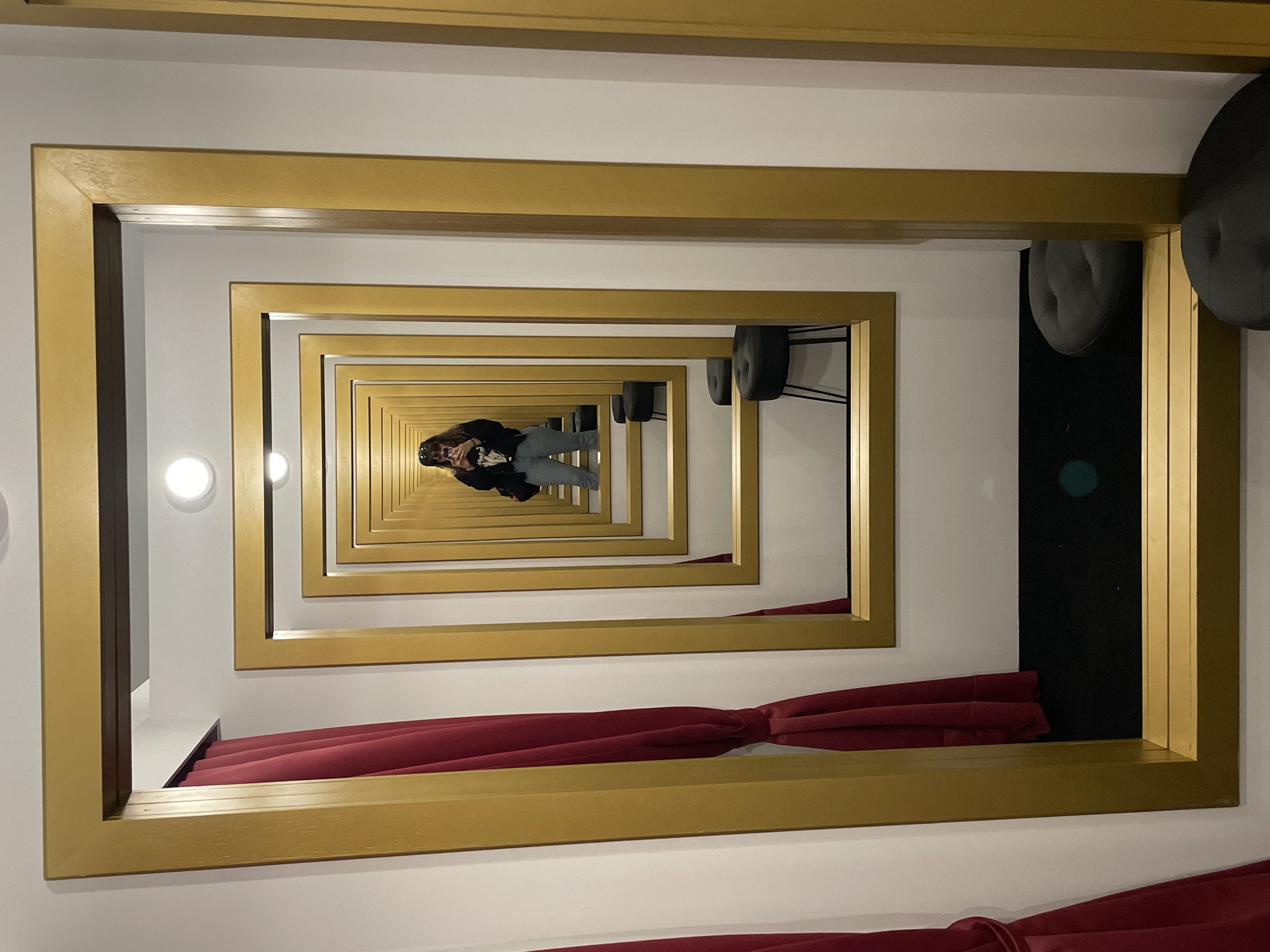 Visitor documents Barcelona museum exhibits and interactive installations
