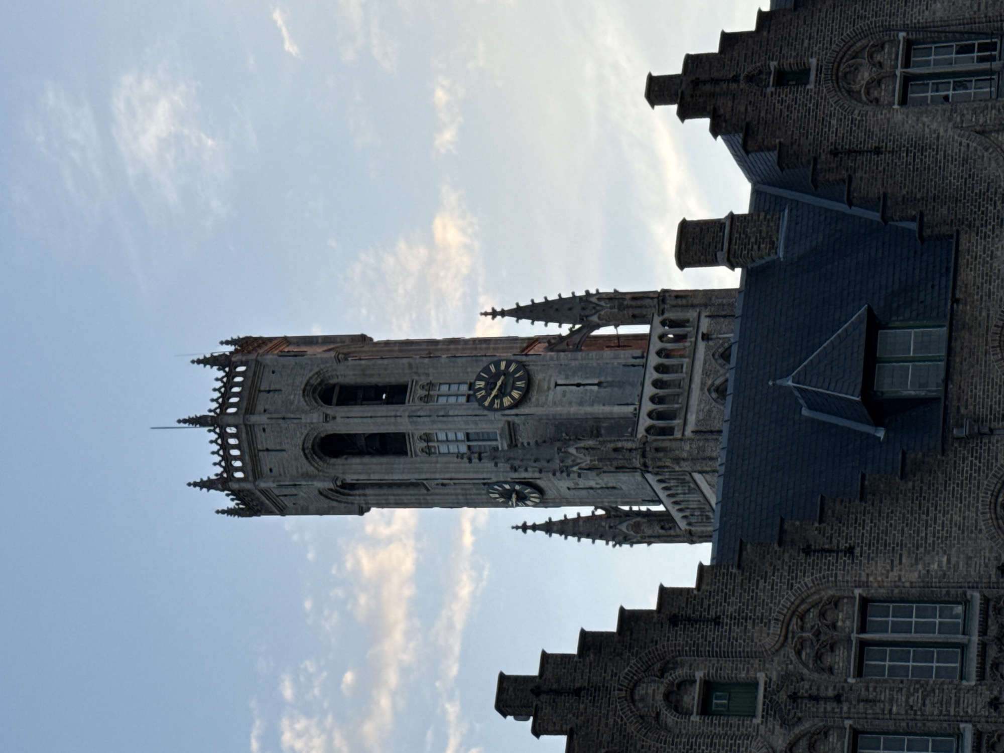 Street-level details of Bruges' medieval architecture up close