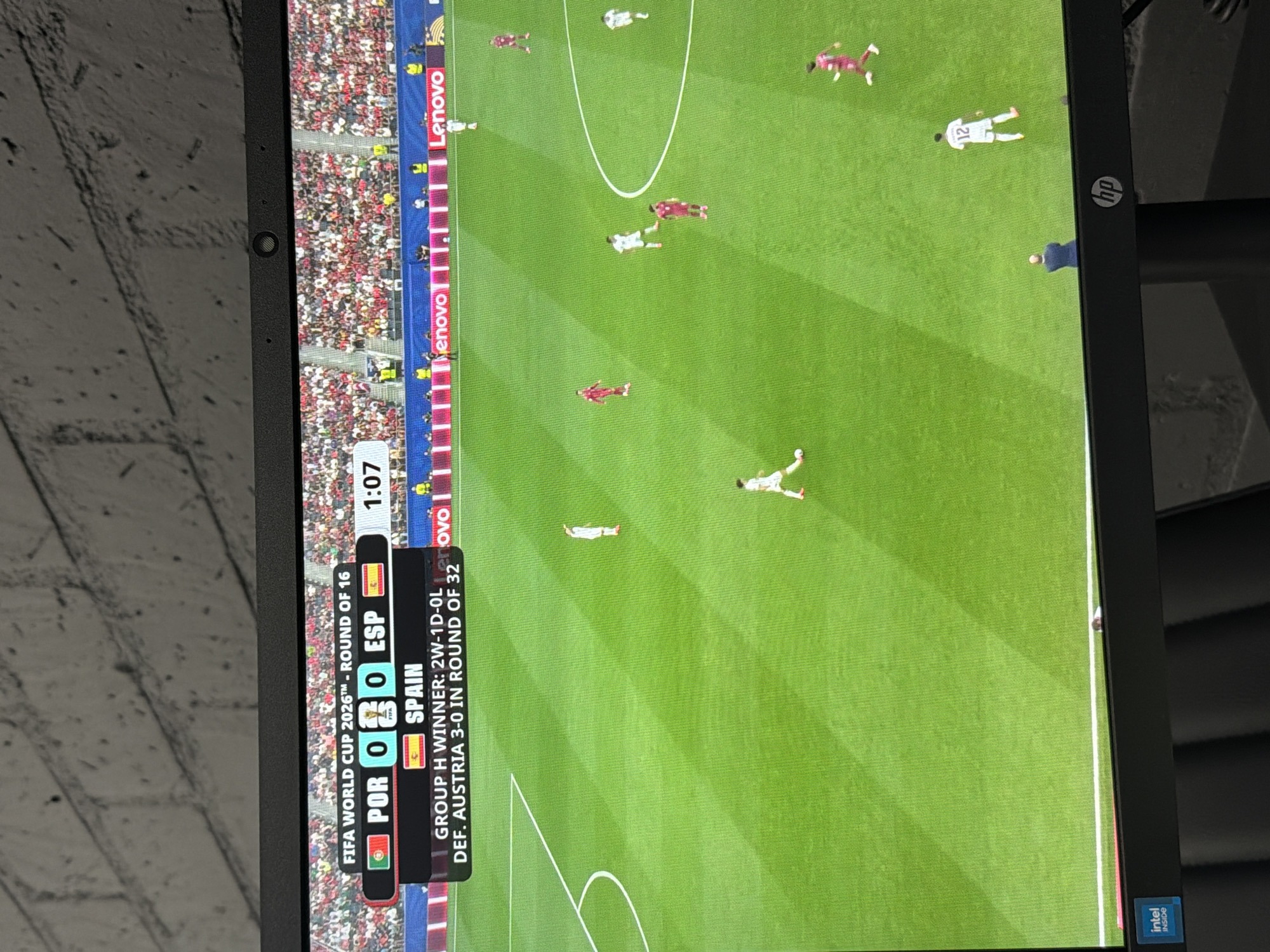 Portugal vs Spain, scoreless in 2026 World Cup Round of 16