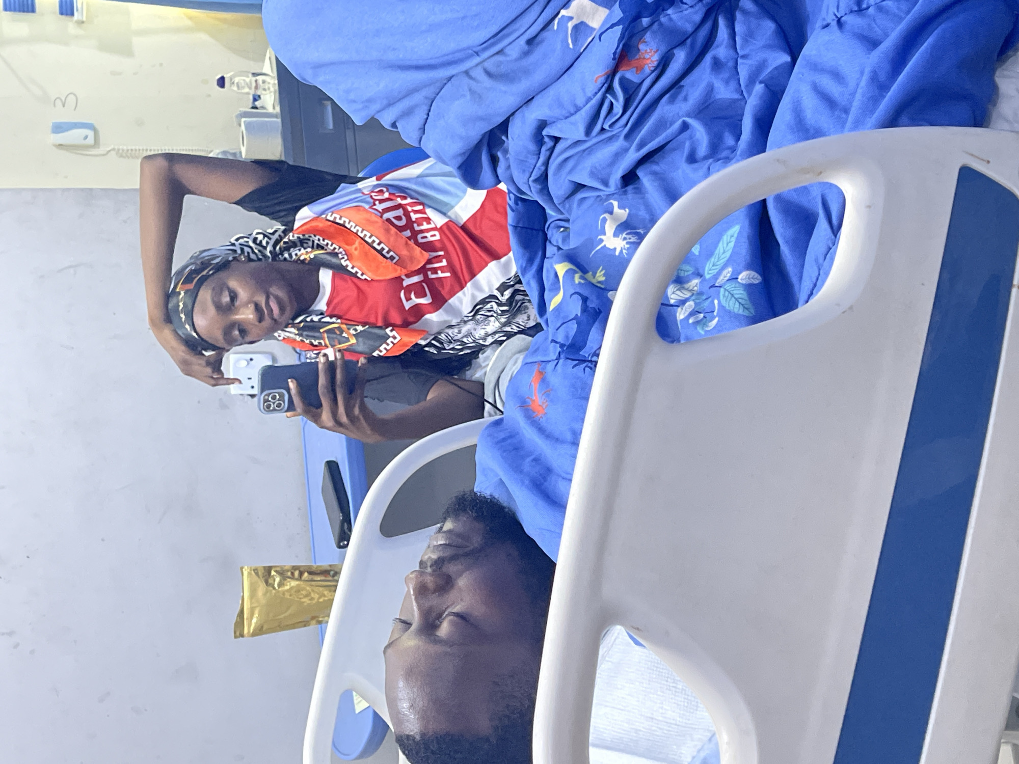 Hospital visit and outdoor moment in Abuja, Nigeria